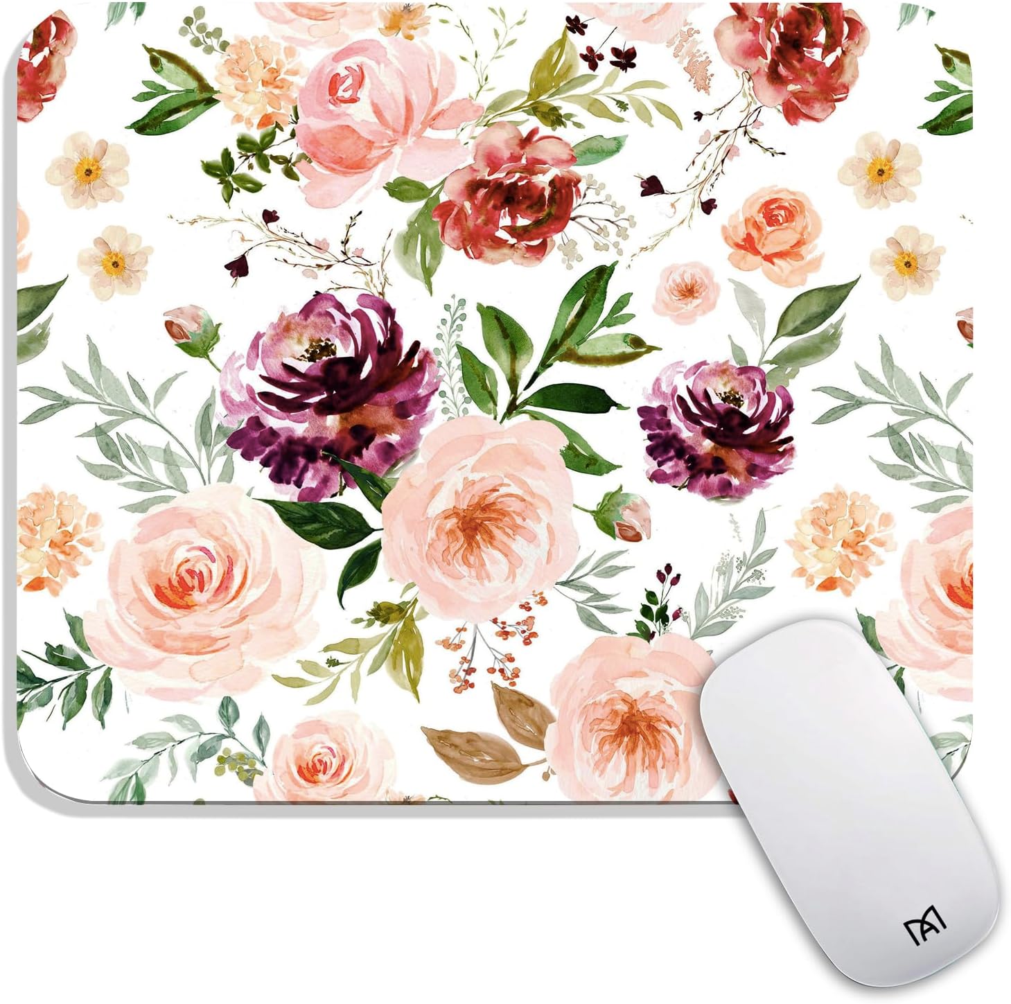 Armanza Square Mouse Pad Beautiful Flowers Plants, Personalized Premium-Textured Custom Mouse Mat Design, Washable Mousepad Cloth, Non-Slip Rubber Base Computer Mouse Pads for Wireless Mouse - Image 38