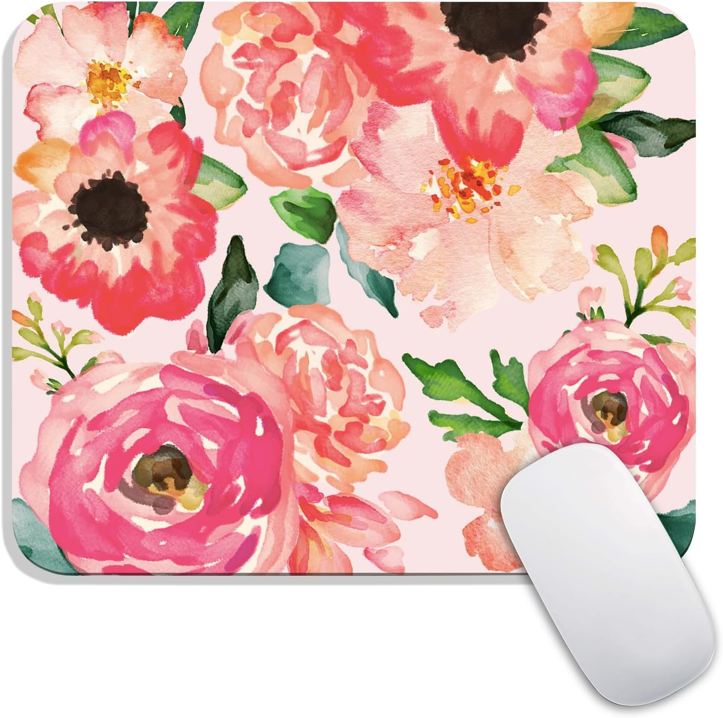 Armanza Square Mouse Pad Beautiful Flowers Plants, Personalized Premium-Textured Custom Mouse Mat Design, Washable Mousepad Cloth, Non-Slip Rubber Base Computer Mouse Pads for Wireless Mouse - Image 33