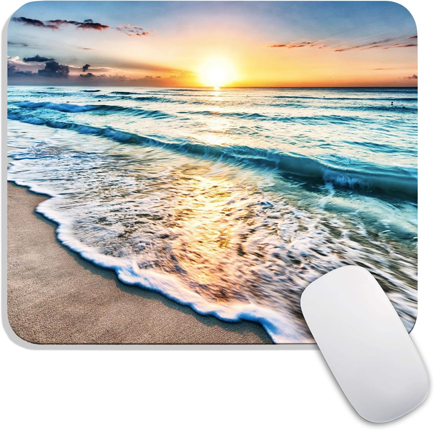 Armanza Square Mouse Pad Beautiful Flowers Plants, Personalized Premium-Textured Custom Mouse Mat Design, Washable Mousepad Cloth, Non-Slip Rubber Base Computer Mouse Pads for Wireless Mouse - Image 10