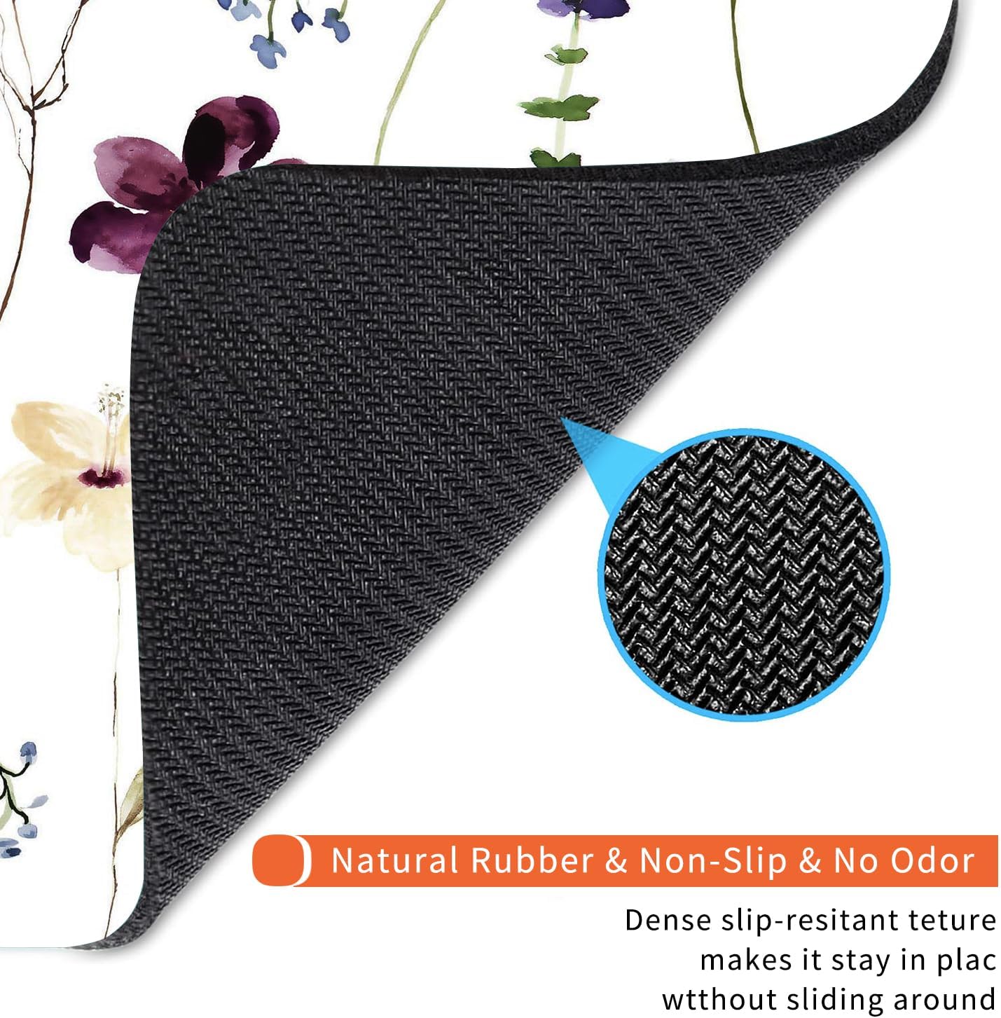 Armanza Square Mouse Pad Beautiful Flowers Plants, Personalized Premium-Textured Custom Mouse Mat Design, Washable Mousepad Cloth, Non-Slip Rubber Base Computer Mouse Pads for Wireless Mouse - Image 5