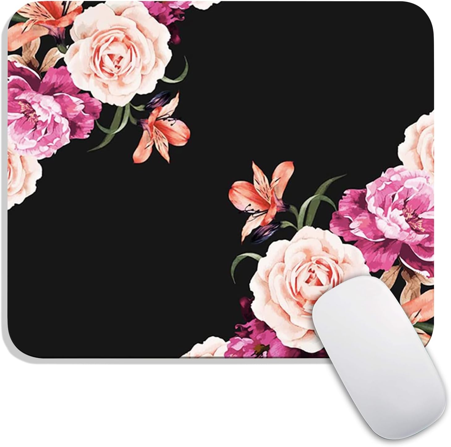 Armanza Square Mouse Pad Beautiful Flowers Plants, Personalized Premium-Textured Custom Mouse Mat Design, Washable Mousepad Cloth, Non-Slip Rubber Base Computer Mouse Pads for Wireless Mouse - Image 32