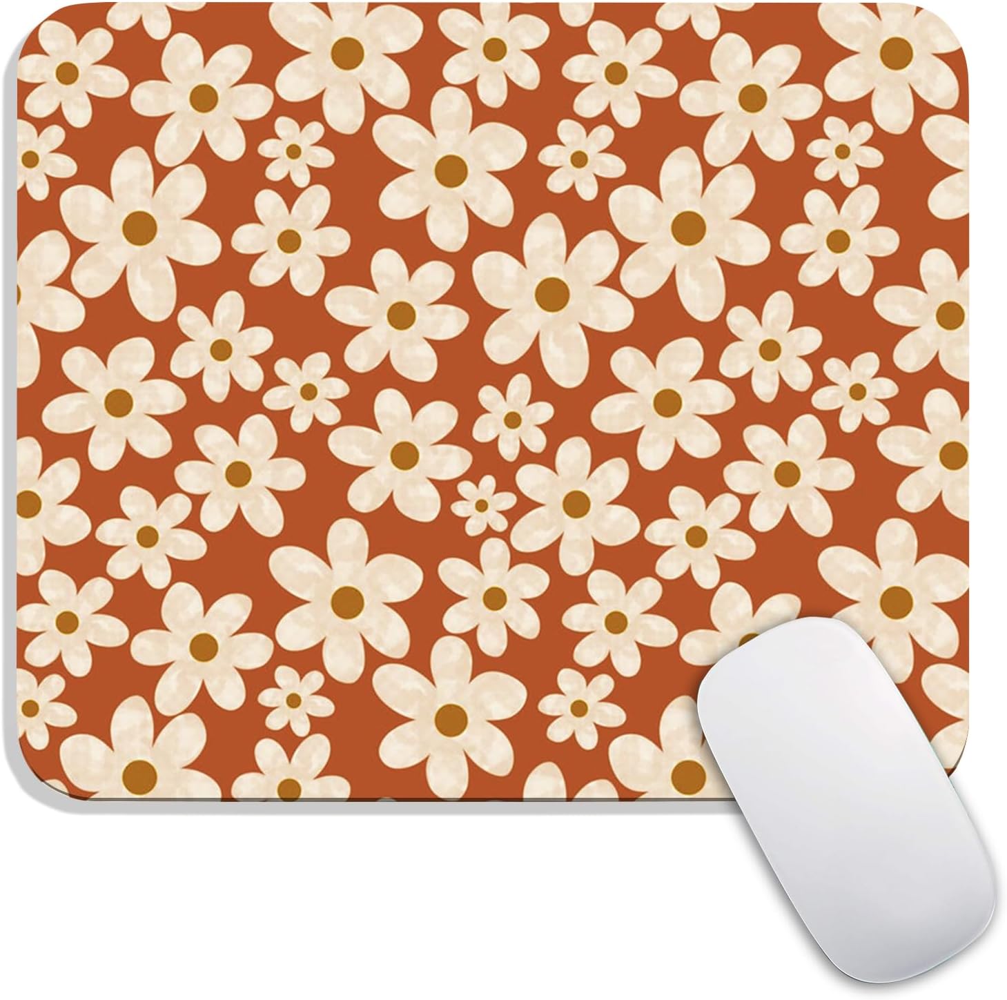 Armanza Square Mouse Pad Beautiful Flowers Plants, Personalized Premium-Textured Custom Mouse Mat Design, Washable Mousepad Cloth, Non-Slip Rubber Base Computer Mouse Pads for Wireless Mouse - Image 9