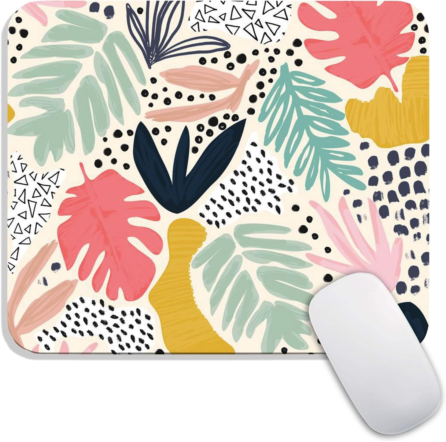Armanza Square Mouse Pad Beautiful Flowers Plants, Personalized Premium-Textured Custom Mouse Mat Design, Washable Mousepad Cloth, Non-Slip Rubber Base Computer Mouse Pads for Wireless Mouse - Image 36