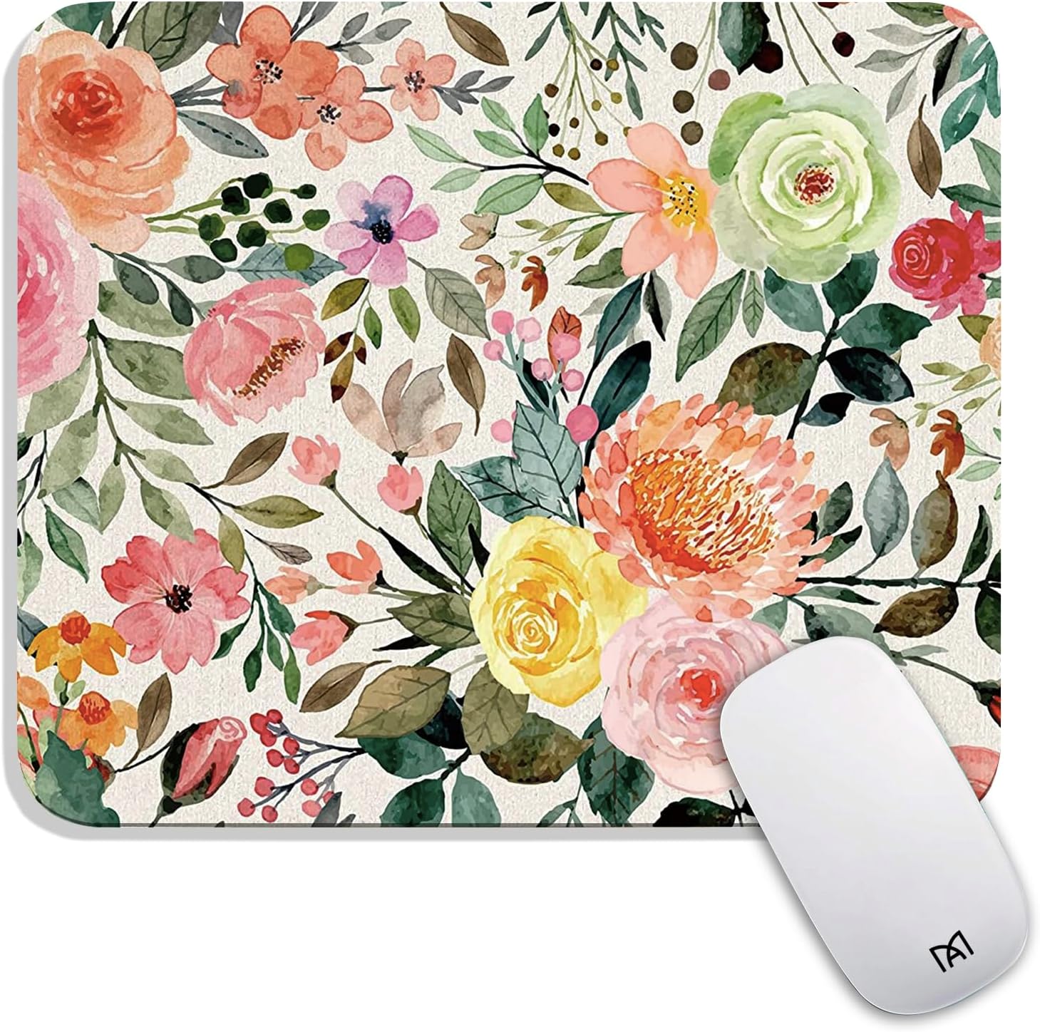 Armanza Square Mouse Pad Beautiful Flowers Plants, Personalized Premium-Textured Custom Mouse Mat Design, Washable Mousepad Cloth, Non-Slip Rubber Base Computer Mouse Pads for Wireless Mouse - Image 18