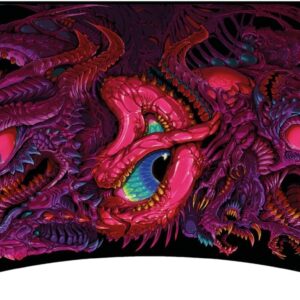 Arozzi Arena Gaming Desk Mat, Full Surface Custom DeskPad, Interchangeable, Water Resistant & Washable Computer Desk Mouse Pad with Stitched Edges (D045)