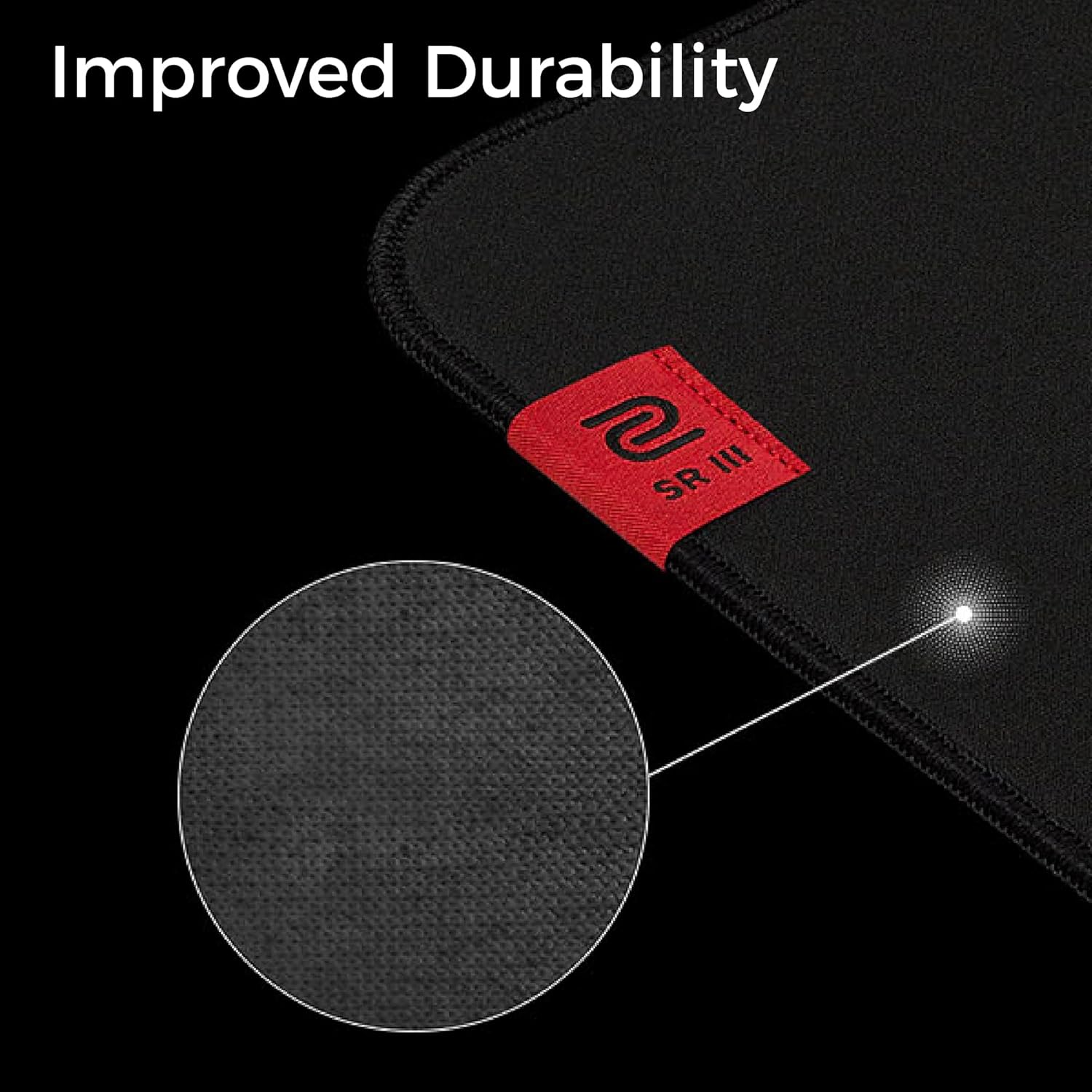 BenQ Zowie G-SR III | Large Esports Mousepad with Moisture Resistance, Controlled Glide, Dense and Soft Rubber Base, Stitched Edges, Non-Slip Base - Image 9