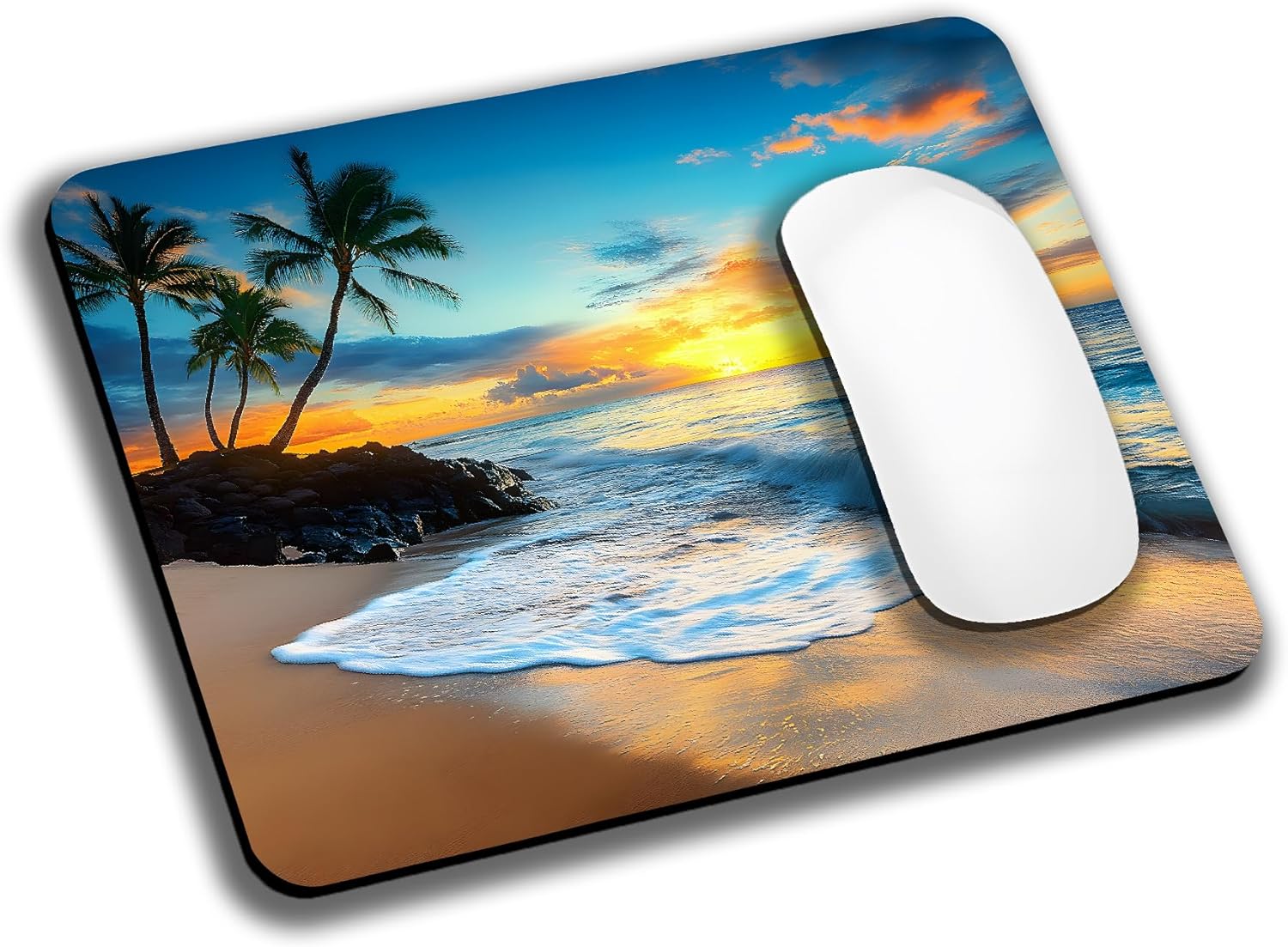 Cute Succulent Plants Mouse Pads for Desk, Portable Wireless Computer Mouse pad Small Design with Women, Non-Slip Rubber Base Laptop Mousepad 9.5" x 7.9" Smooth Surface for Office & Travel - Image 30