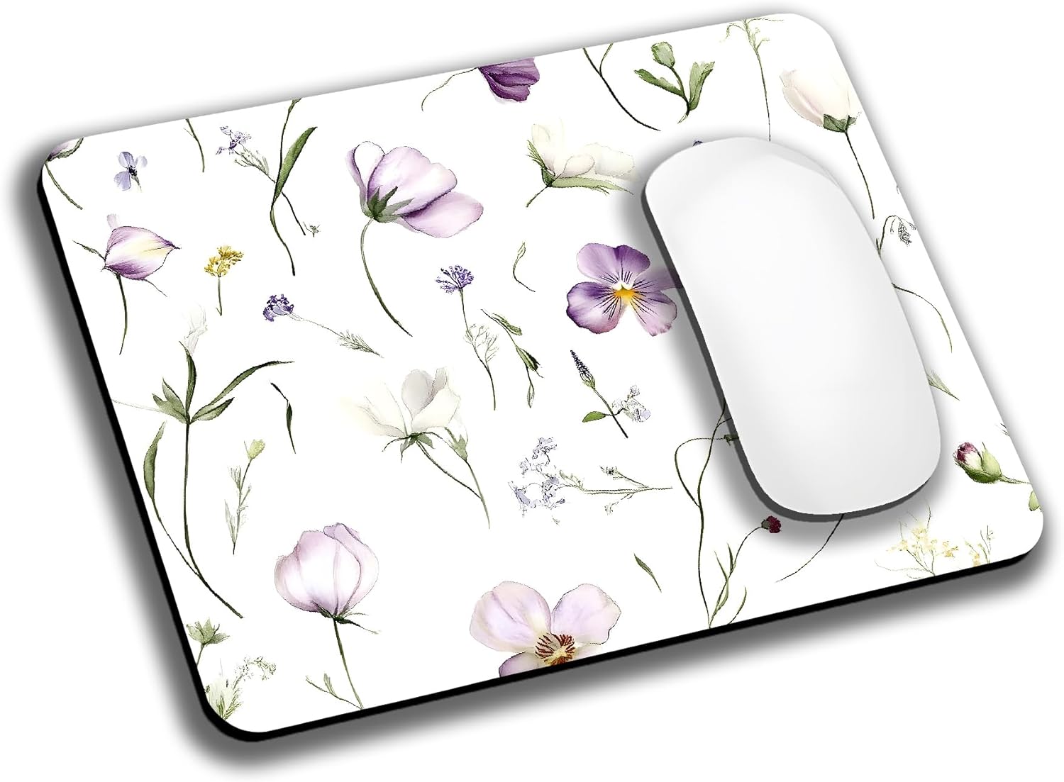 Cute Succulent Plants Mouse Pads for Desk, Portable Wireless Computer Mouse pad Small Design with Women, Non-Slip Rubber Base Laptop Mousepad 9.5" x 7.9" Smooth Surface for Office & Travel - Image 26