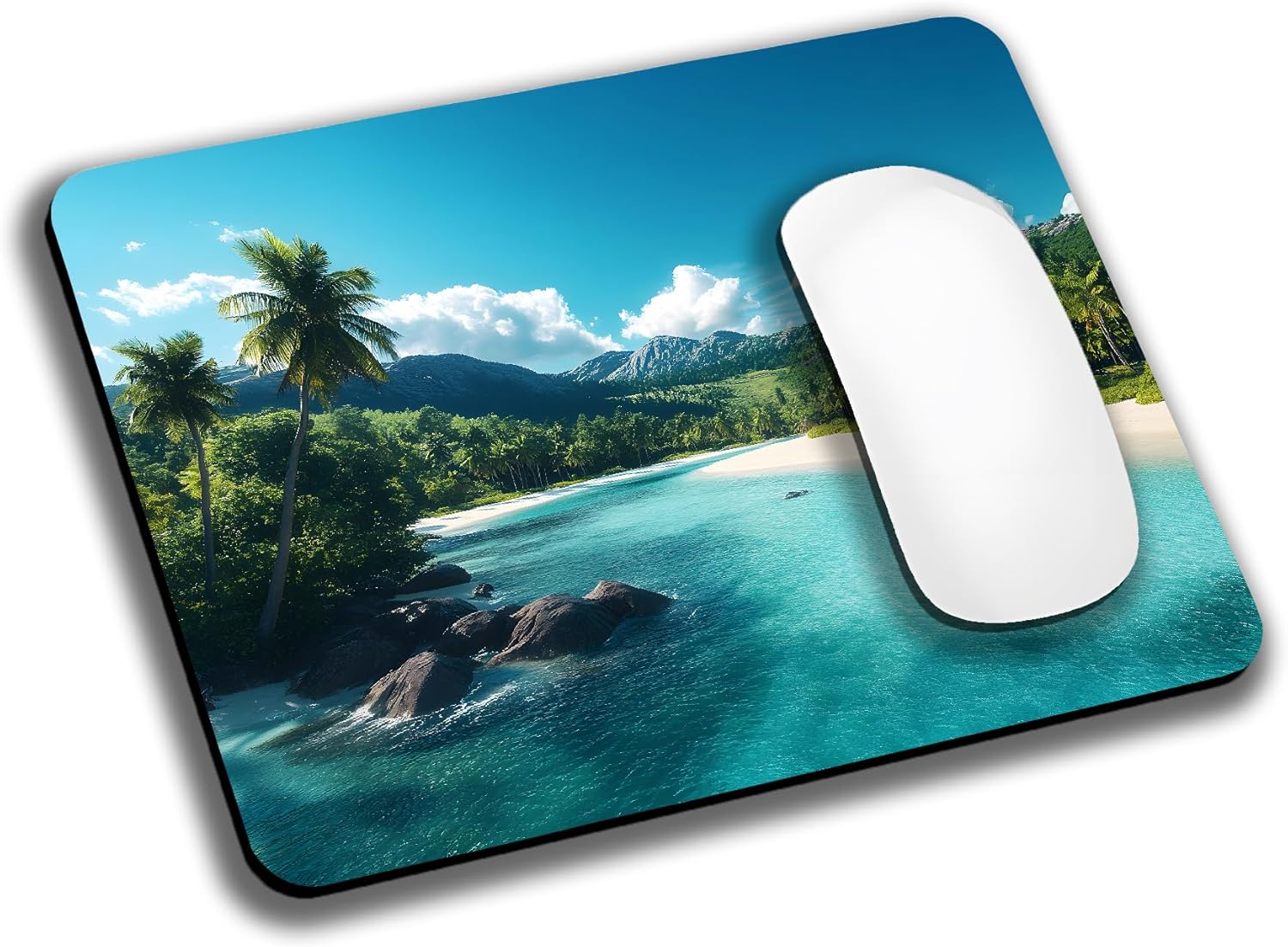 Cute Succulent Plants Mouse Pads for Desk, Portable Wireless Computer Mouse pad Small Design with Women, Non-Slip Rubber Base Laptop Mousepad 9.5" x 7.9" Smooth Surface for Office & Travel - Image 7