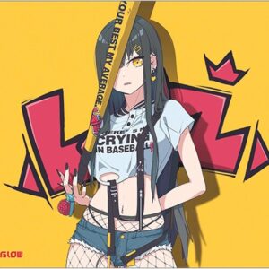 D-Glow Liz Cloth Gaming Mouse Pad with 2.5mm Precision-Stitched Edges, XL Size 490 x 420 * 4mm＆Non-Slip Poron Base Mousepad for Gaming and Office