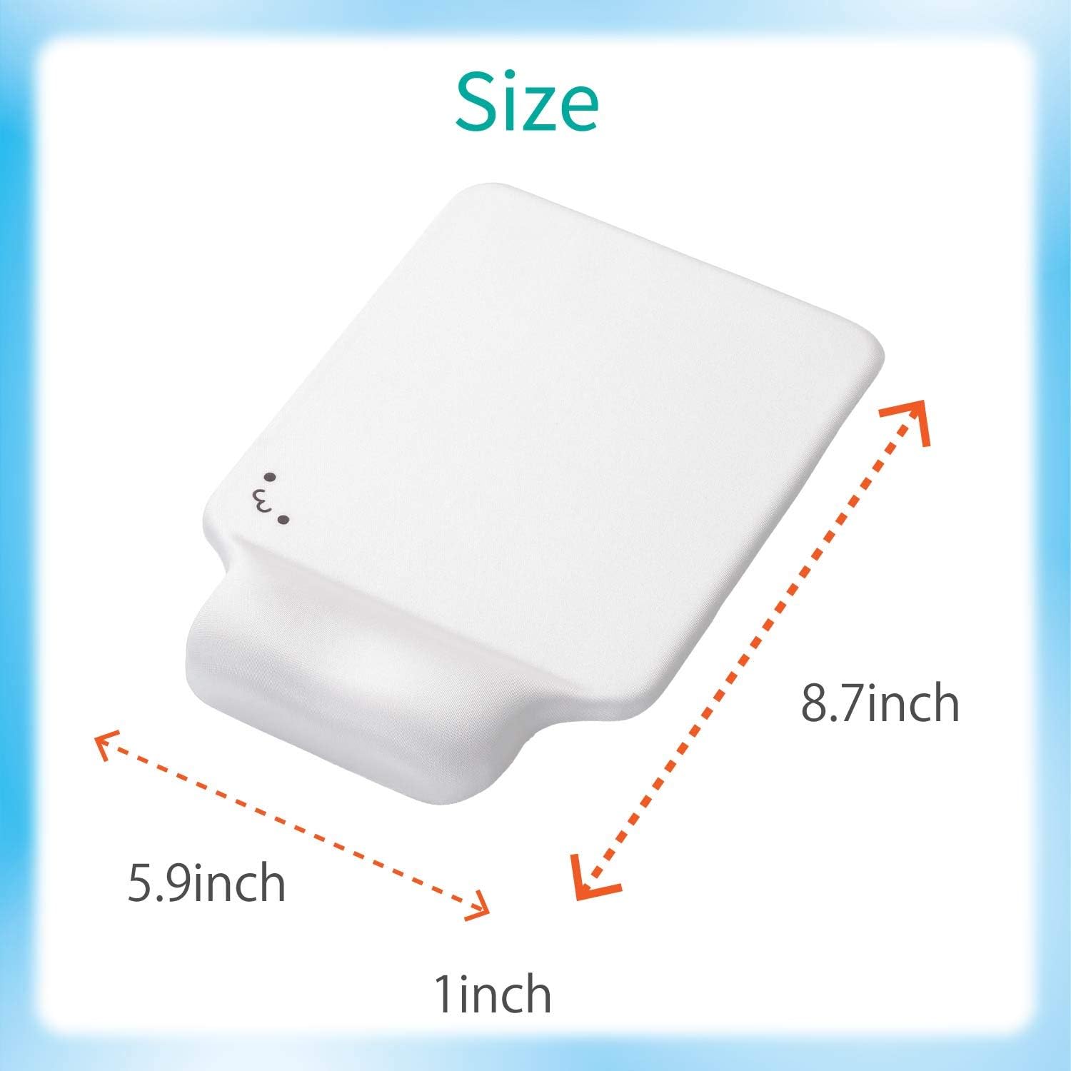 ELECOM Ergonomic Mouse Pad with Wrist Rest Gel Type for Laptop, Office & Home, Pain Relief Non-Slip Rubber Base MP-GELWH - Image 7