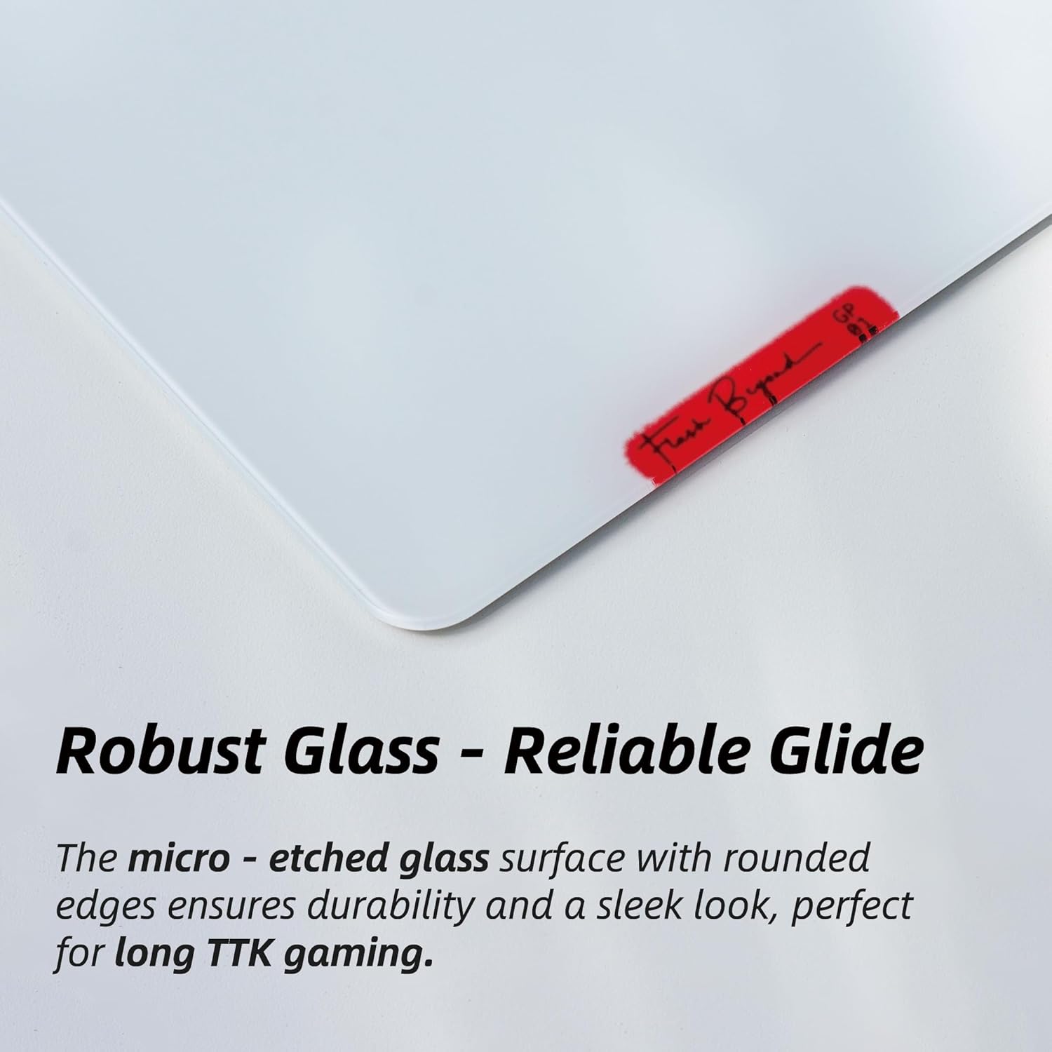 Flash Beyond Glass Gaming Mouse Pad | Ultra-Smooth Precision Surface with Non-Slip Base | Includes Cooling Wrist Sleeve & Extra Skated | Black, 15.7\u201D × 11.8\u201D - Image 6