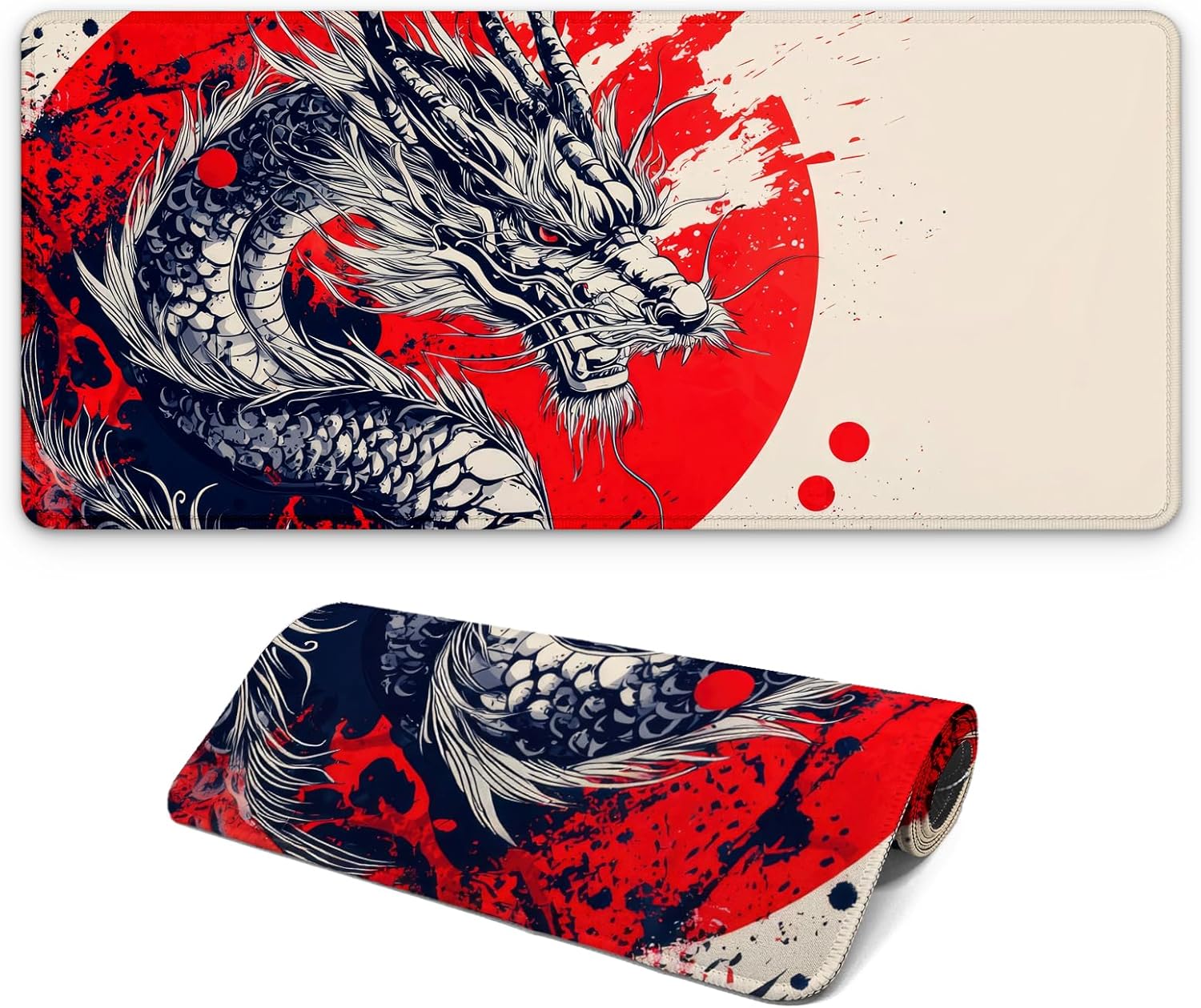 FTSYAD Large Computer Mouse Pad with Non-Slip Base for Desktop, Cute Gaming Mouse Mat with Stitched Edges, Long Extended Anime Mousepad for Laptop, 31.5 x 11.8 inches (Pink Cherry Blossoms) - Image 11