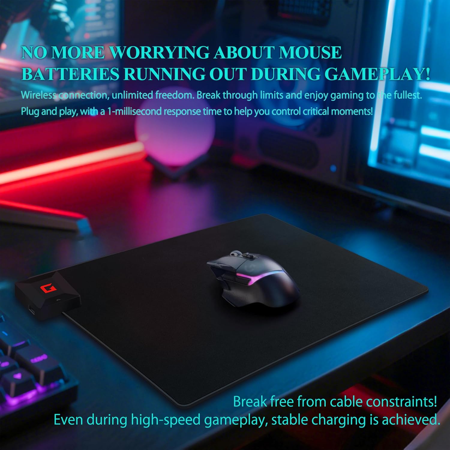 Gaming Mouse Pad for Lightspeed Mouse,for Logitech G703/G502/G309/PRO X Superlight 2 DEX/PRO 2 Lightspeed/PRO Wireless - Image 2