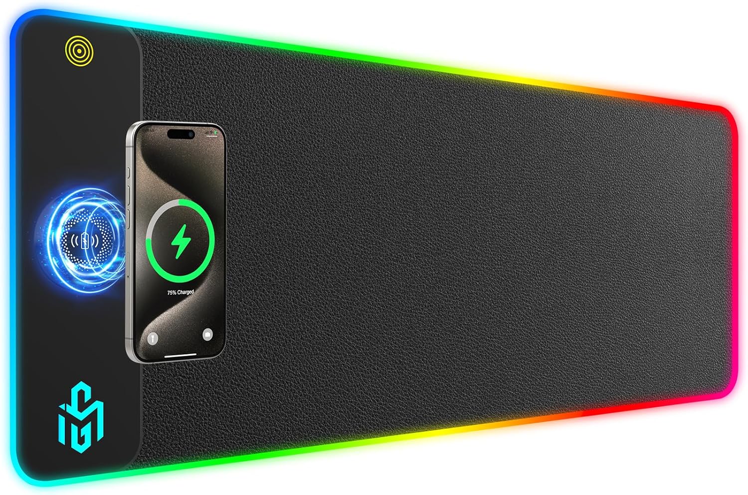 GIM Wireless Charging RGB Gaming Mouse Pad 15W, LED Mouse Mat 900x400x4MM, 10 Light Modes Extra Large Mousepad Non-Slip Rubber Base Computer Keyboard Mat for Gaming, MacBook, PC, Laptop, Desk - Image 13