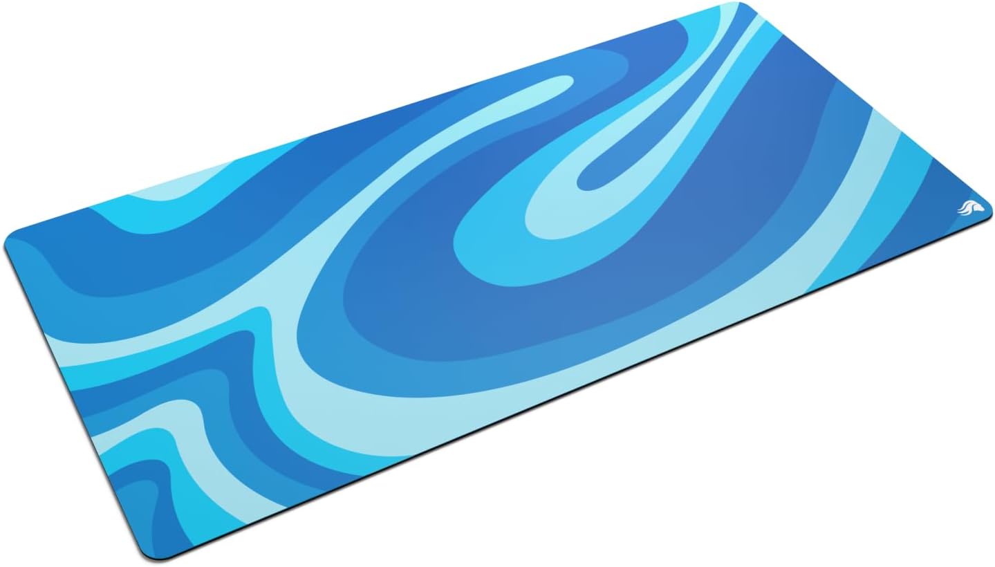 Glorious Gaming Mouse Pad GMP 2 - Ocean - XXL - Spill-Proof Mouse Pad, Optimised for Gaming Sensors, Balanced Surface for Speed & Control, Anti-fray Edges - 915mm x 460mm x 3mm - 2XL Desk Mat