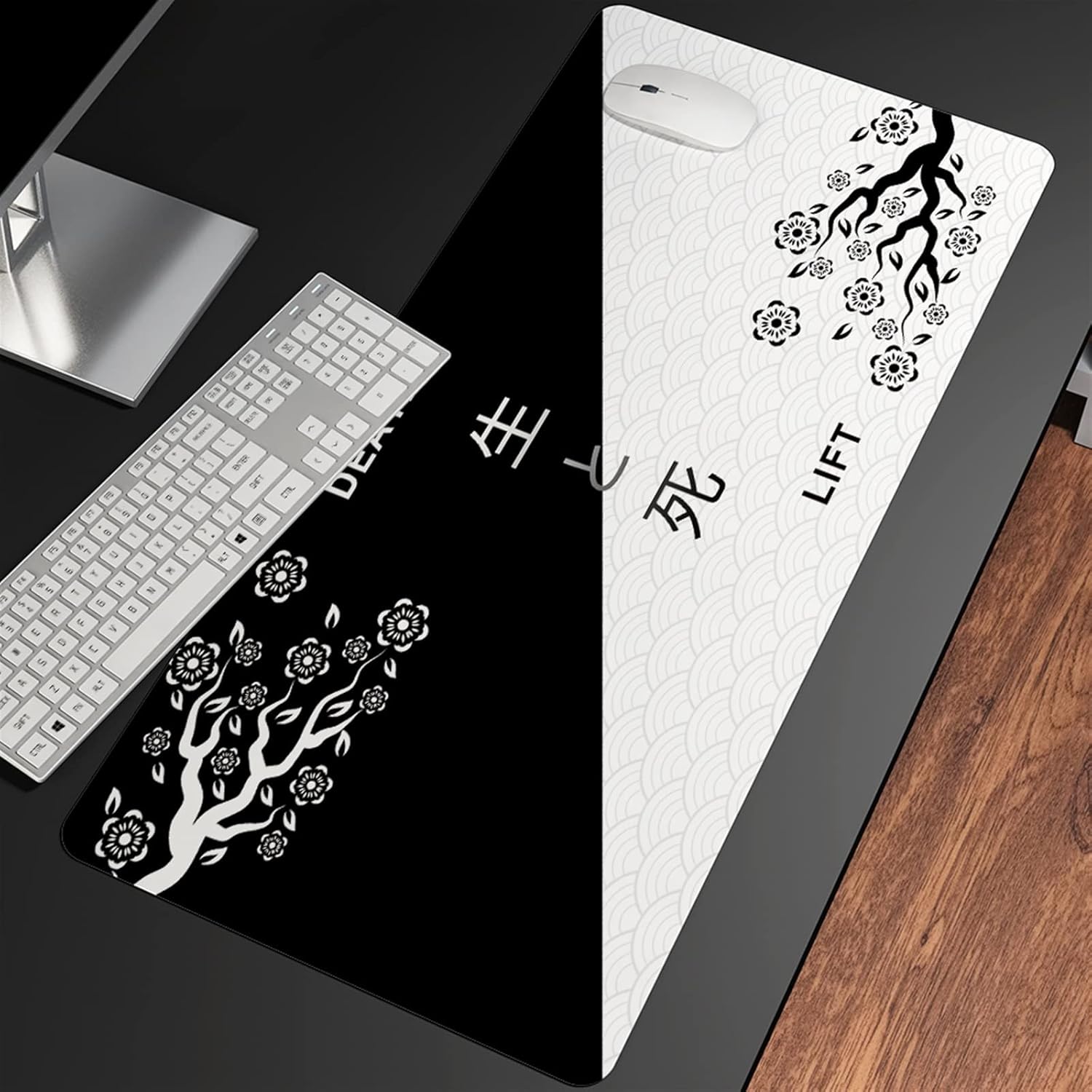 Great Wave Off Art Large Size Mouse Pad Natural Rubber PC Computer Gaming Mousepad Desk Mat Locking Edge for CS GO LOL (Color : SNC-005, Size : 1200x600x3mm) - Image 4