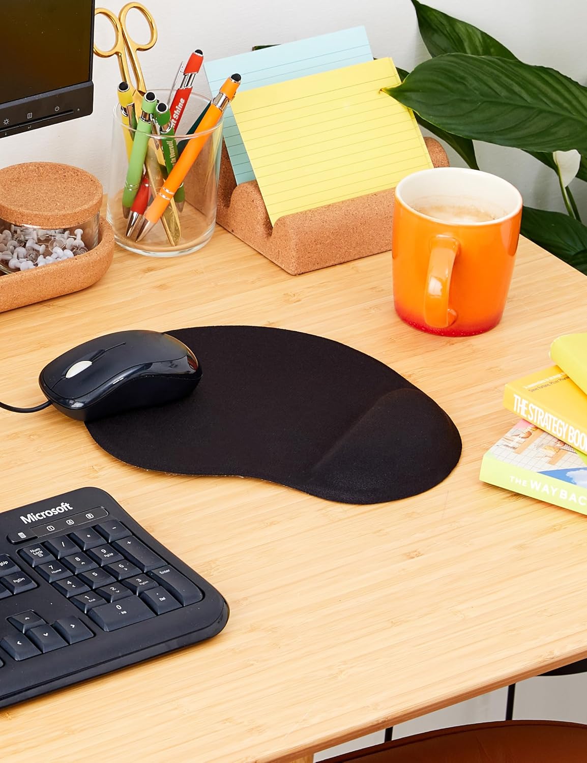 Hama | Ergonomic Mouse Pad for Wrist | Anti Slip | Black - Image 7