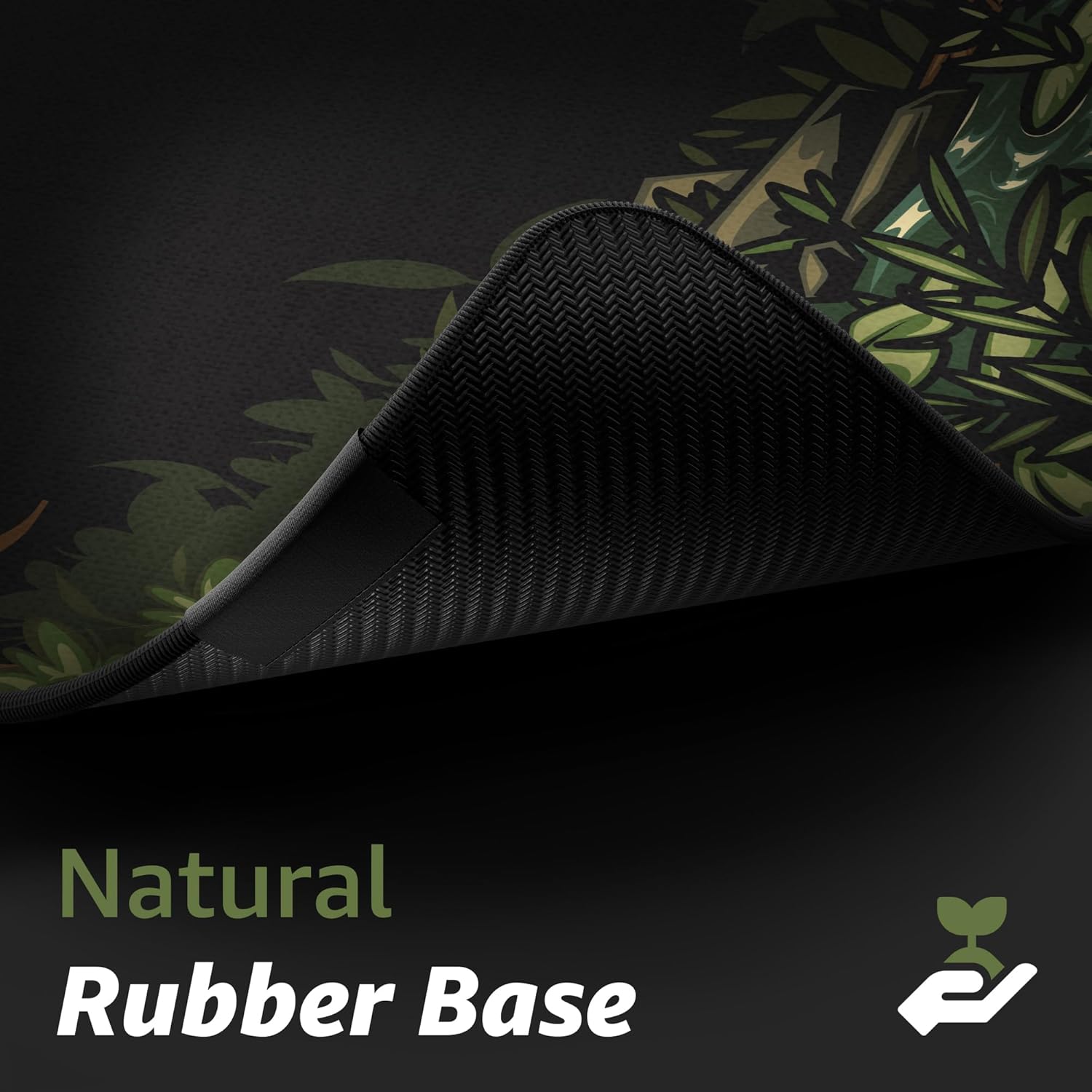 Hystar® Extended Gaming Mouse Pad | 5mm Thick, Waterproof Surface, Smooth Polyester Fabric, and Natural Rubber Base | Midori (XXXL 45" x 20") - Image 5