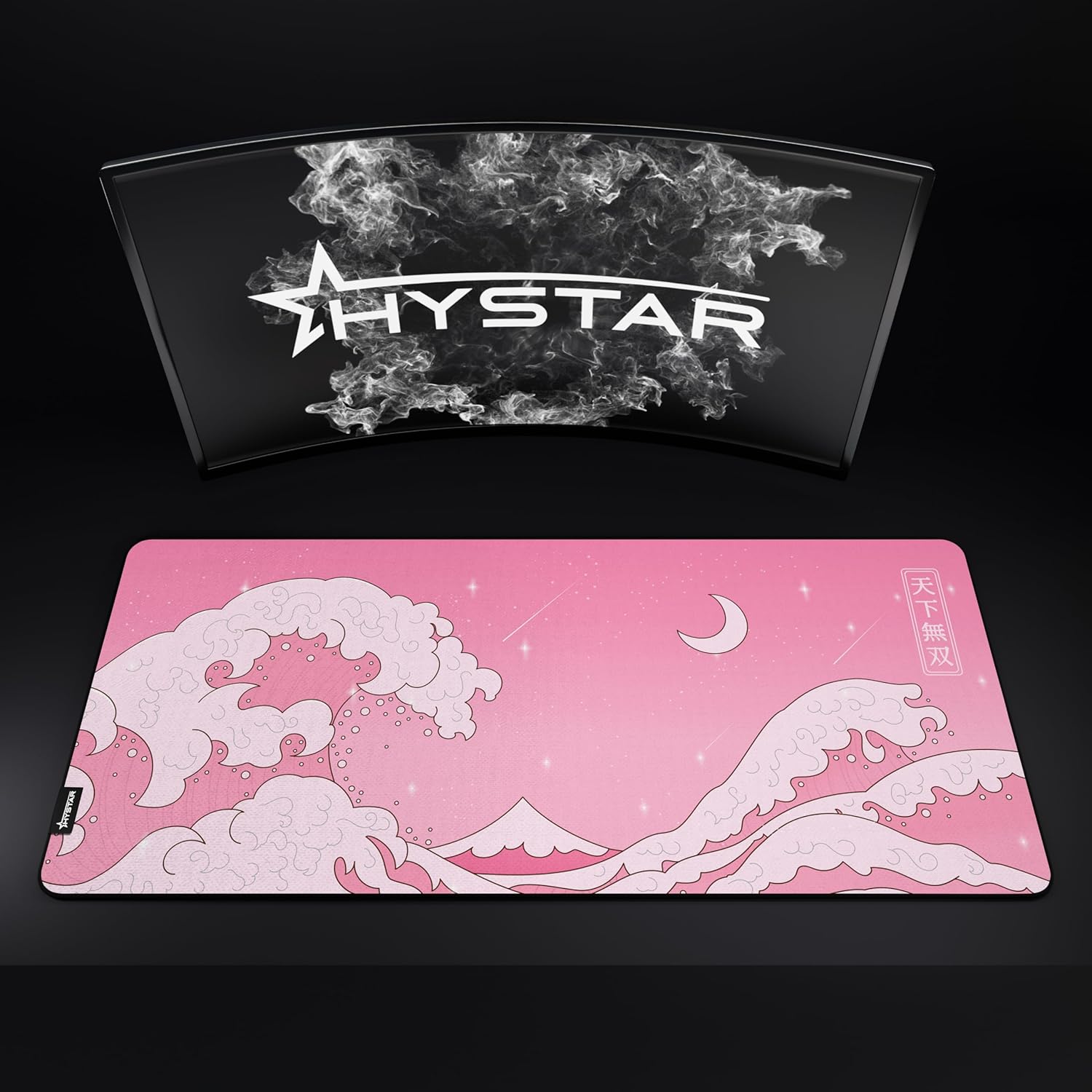 Hystar® Extended Gaming Mouse Pad | XXXL 45" x 20" | 5mm Thick, Waterproof Surface, Smooth Polyester Fabric, and Natural Rubber Base | Kawaii Wave - Image 6