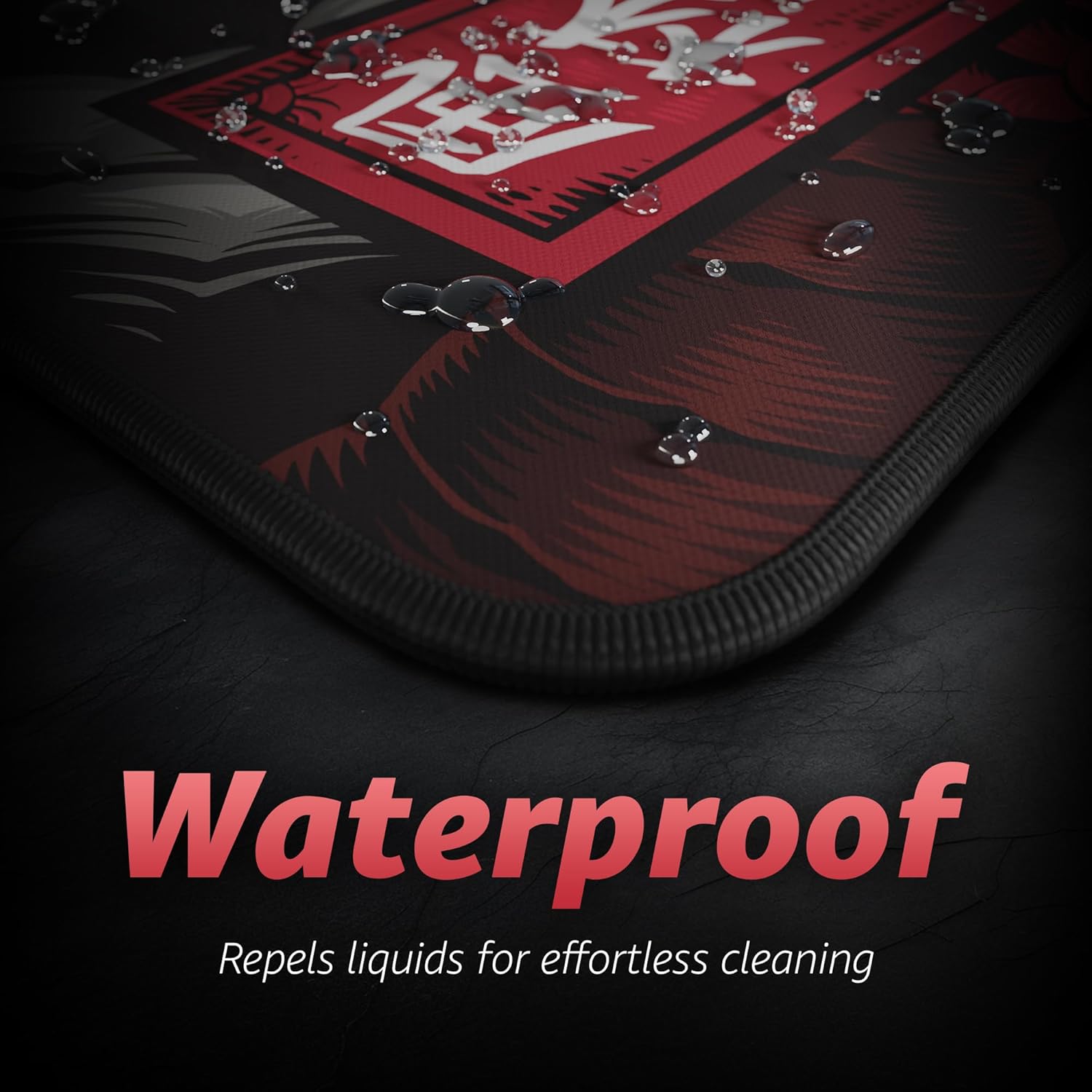 Hystar Extended Gaming Mouse Pad | XXXL 45" x 20" | 5mm Thick, Waterproof Surface, Smooth Polyester Fabric, and Natural Rubber Base | Mythic Dragon - Image 4