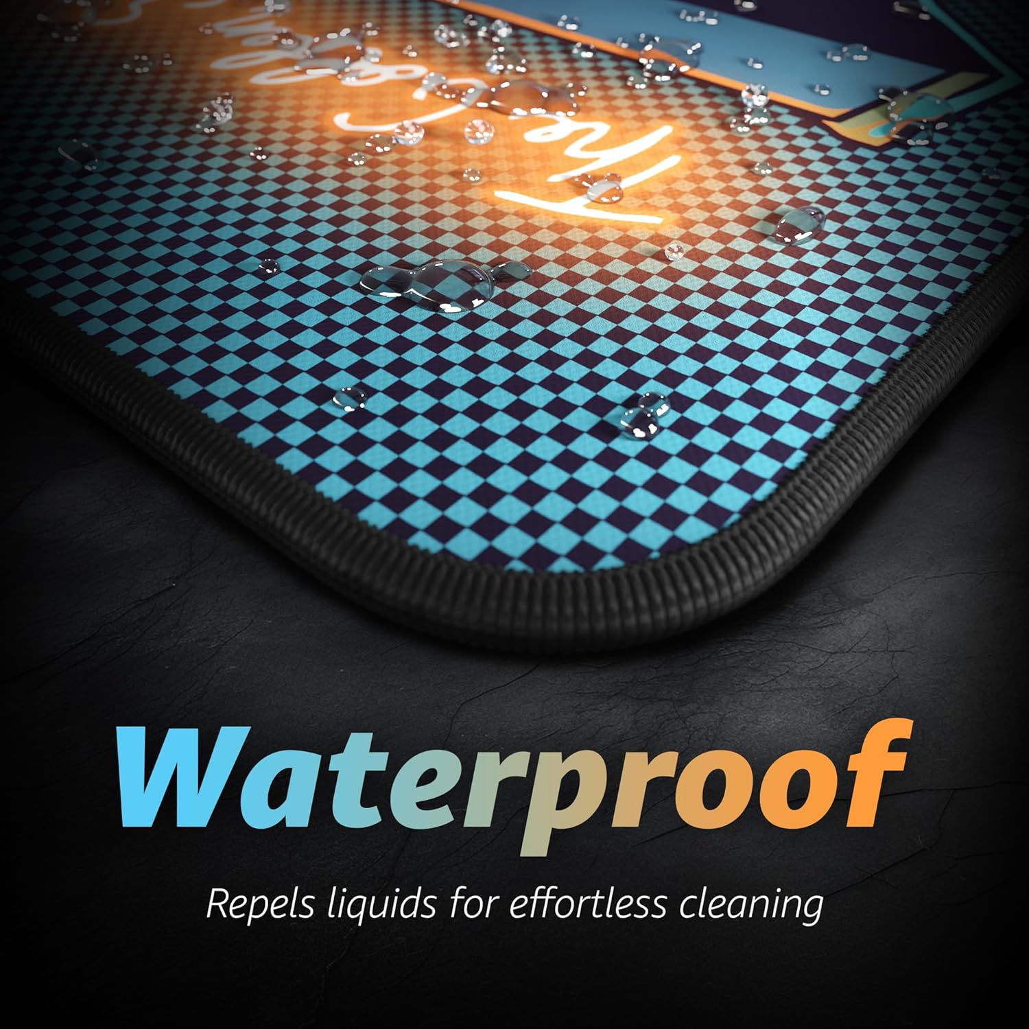 Hystar® Extended Gaming Mouse Pad | XXXL 45" x 20" | 5mm Thick, Waterproof Surface, Smooth Polyester Fabric, and Natural Rubber Base | Nostalgia - Image 4