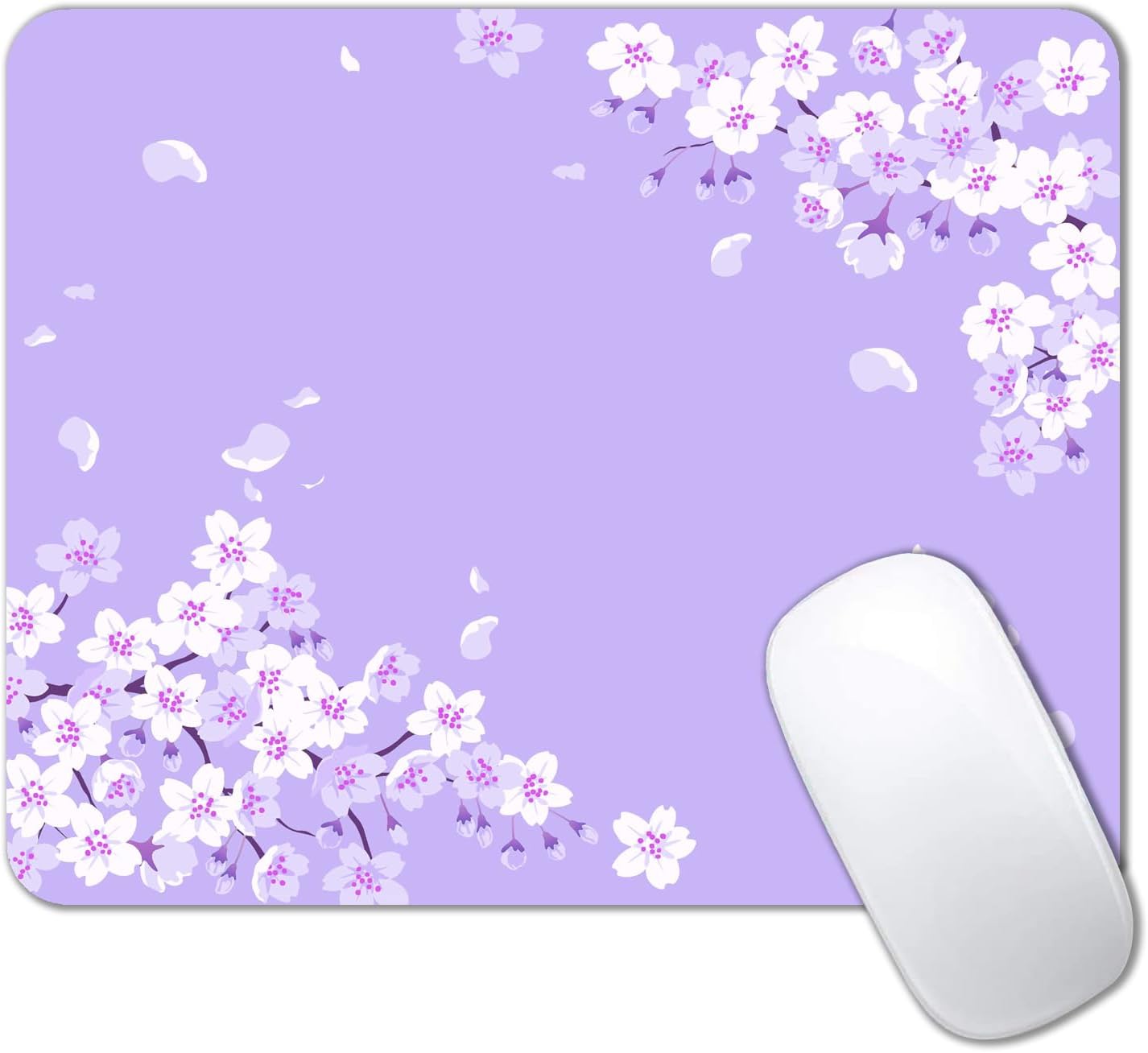 IMAYONDIA Cute Pink Flowers Mouse Pad, Cherry Blossom Mouse Pad, Serene Blossoms on Black Elegant Floral Mousepad, Japanese Minimalistic Mice pad for Computer Office Girl, 9.5 x 7.9 Inch - Image 21