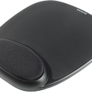 Kensington Mouse Pad with Wrist Rest - Ergonomic, Gel Padding, Laser and Optical Mouse, Non-Slip Base (207x25x248mm) - Black (62386)