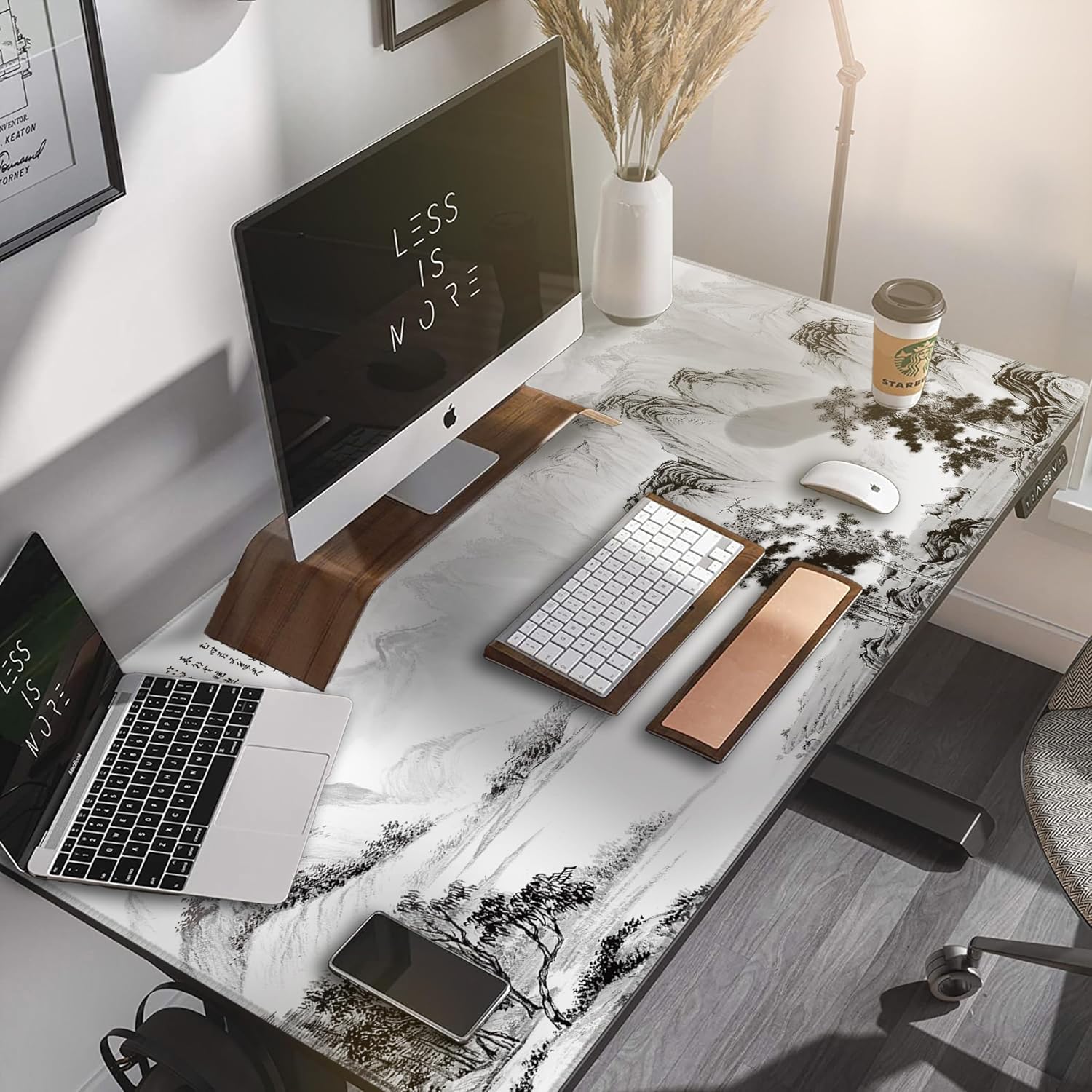 LL-COEUR Extended Non-Slip Mousepad Large Gaming Mouse Mat Long Table Desk Pad 1200 x 600 x 3 mm (Landscape) - Image 4