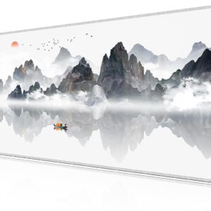 LL-COEUR Landscape Extended Mousepad 47.2x19.6x0.12inch Waterproof Keyboard Mouse Mat with Anti-Slip Rubber Base Long Desk Pad for Gamer Office Home