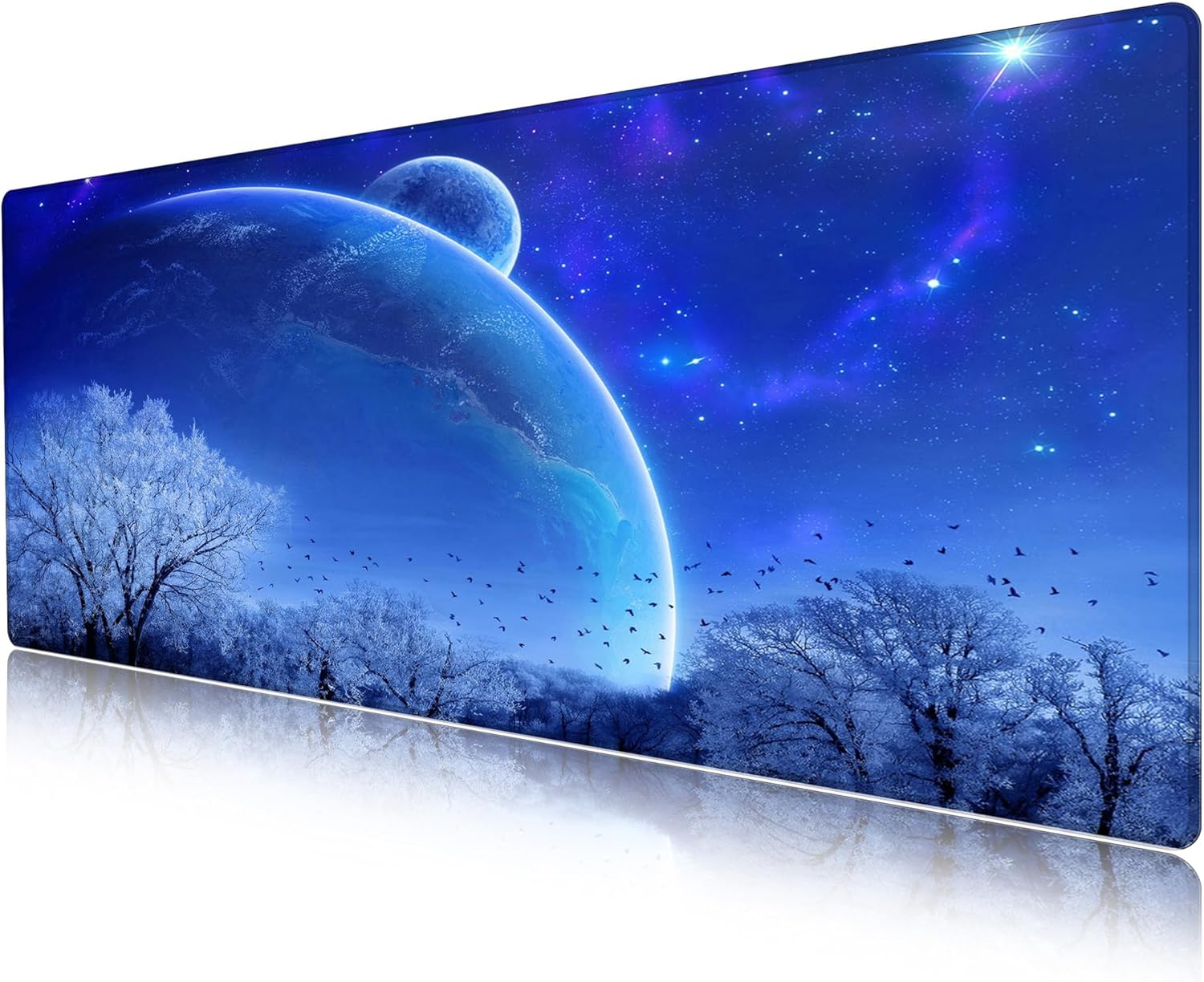 LL-COEUR XXL Computer Laptop Mouse Pad Gaming Play Mat Starry Sky Office Desk Mat (1200 x 600 x 3 mm) - Image 13