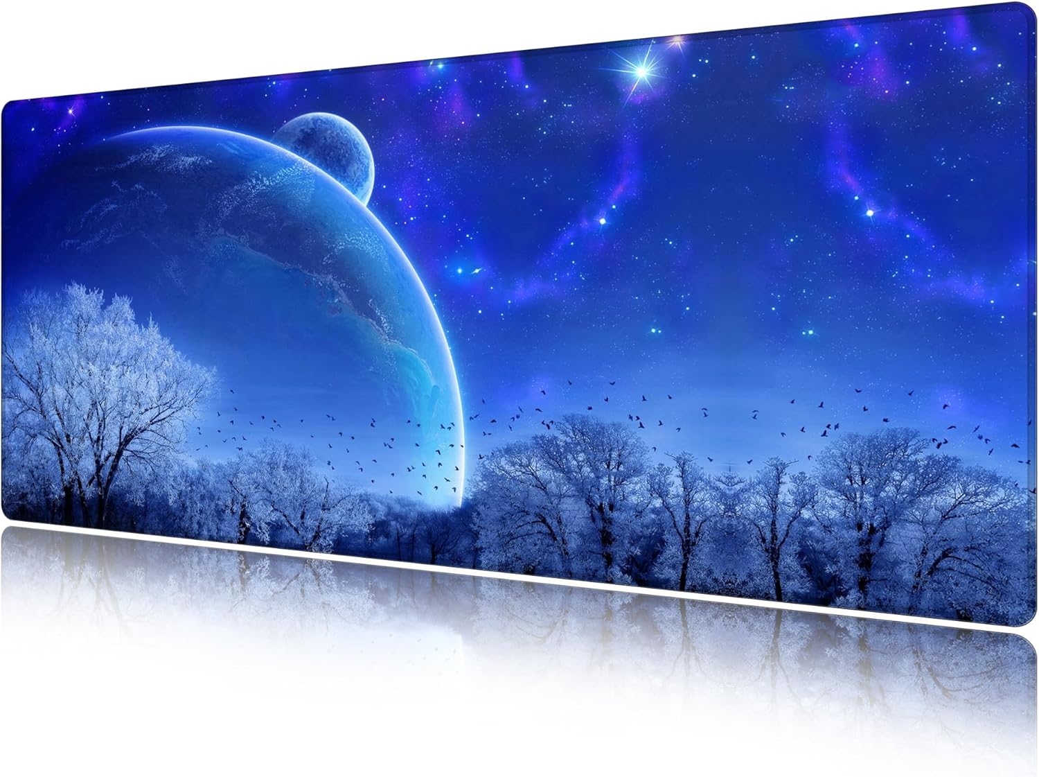 LL-COEUR XXL Computer Laptop Mouse Pad Gaming Play Mat Starry Sky Office Desk Mat (1200 x 600 x 3 mm) - Image 9