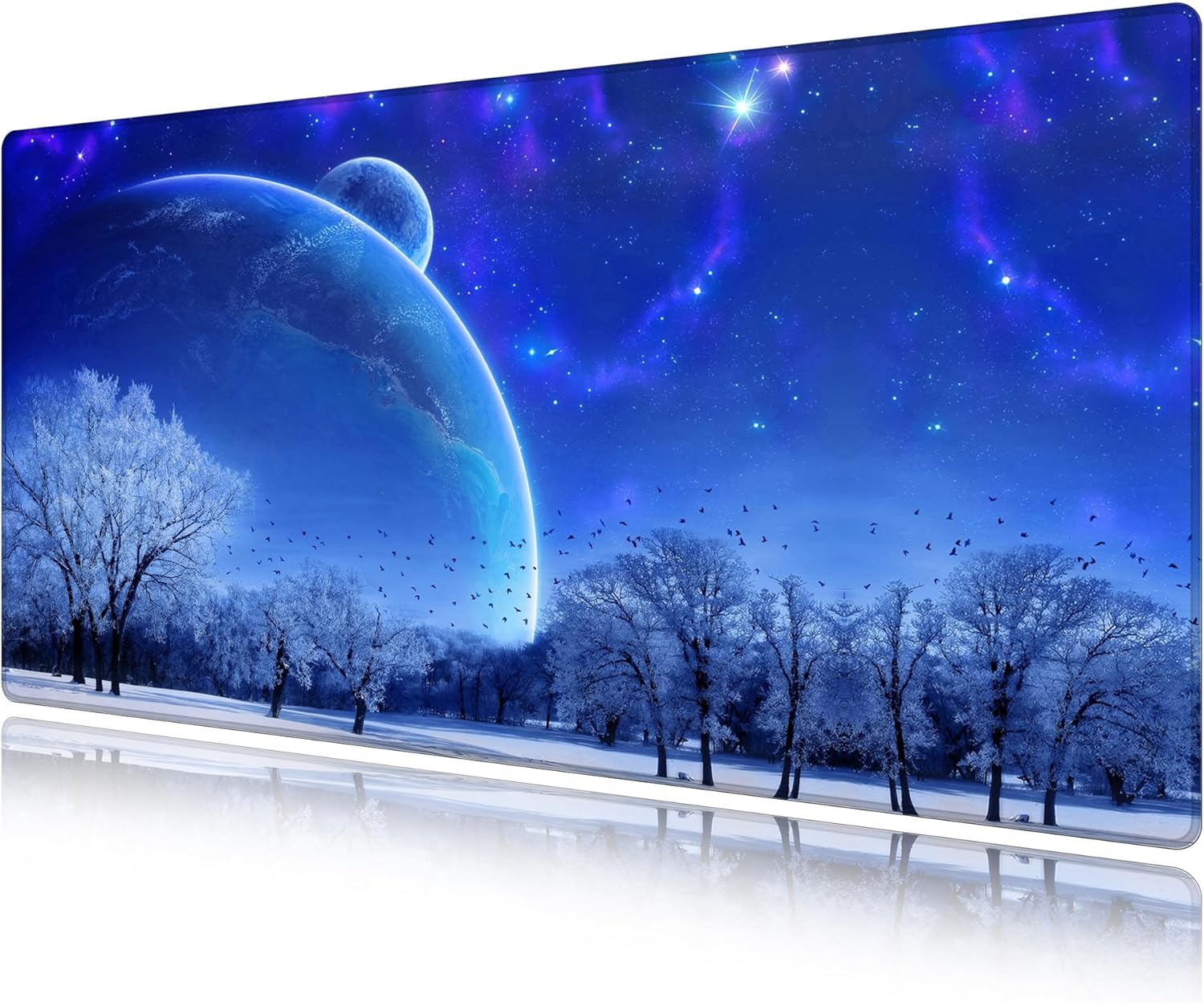LL-COEUR XXL Computer Laptop Mouse Pad Gaming Play Mat Starry Sky Office Desk Mat (1200 x 600 x 3 mm) - Image 7