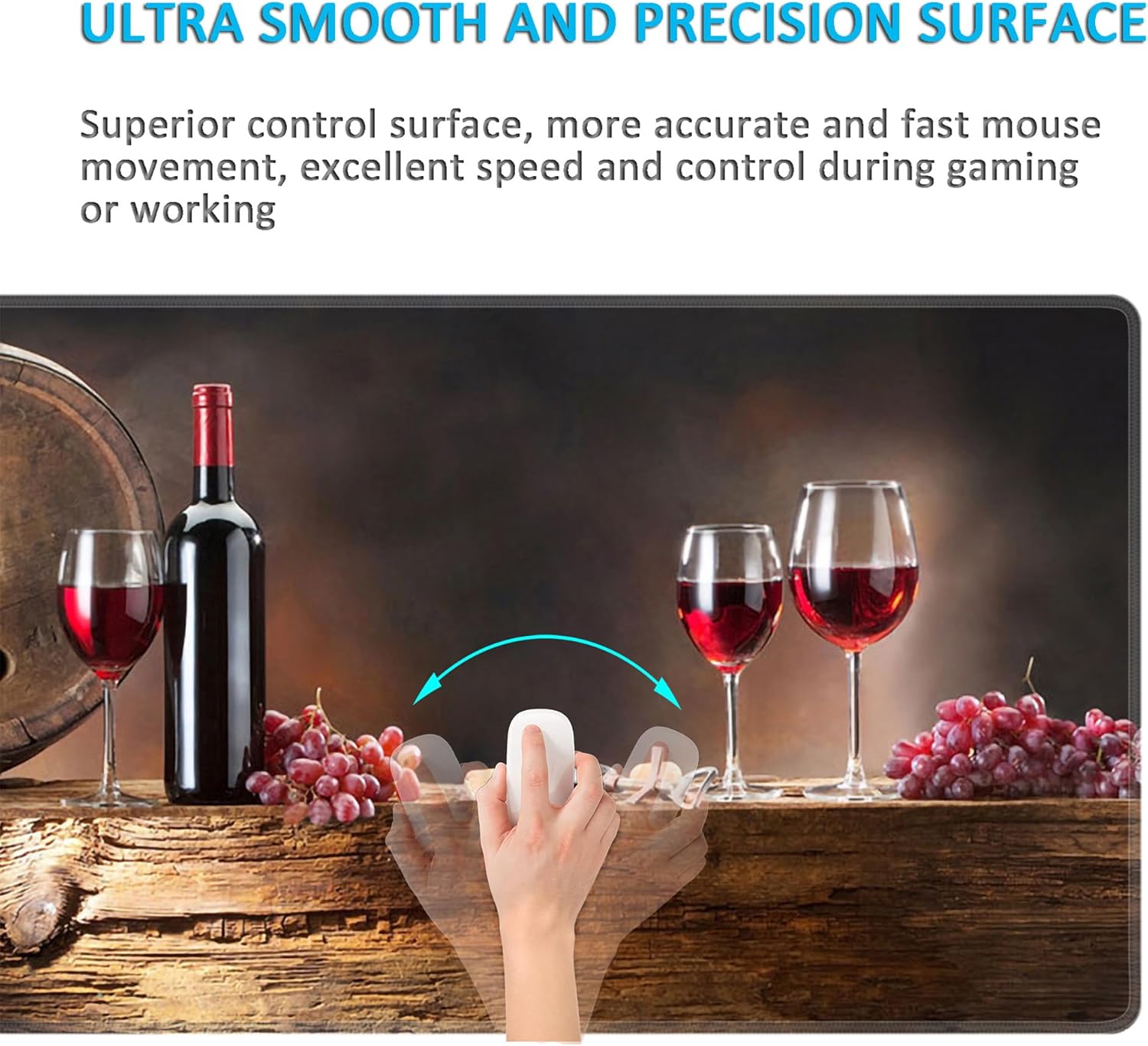 LL-COEUR XXL Landscape Mouse Pad Computer Keyboard Mat Office Desk Pad 2mm (Colour 3, 1200 x 600 x 3 mm) - Image 5