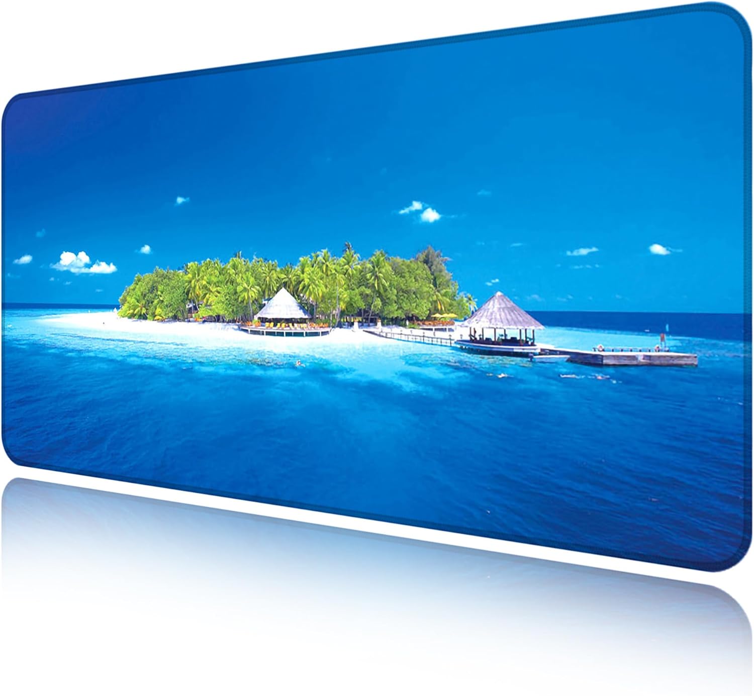 LL-COEUR XXL Landscape Mouse Pad Gaming Keyboard Mat Laptop Office Desk Mat (Blue, 1200 x 600 x 2 mm) - Image 8