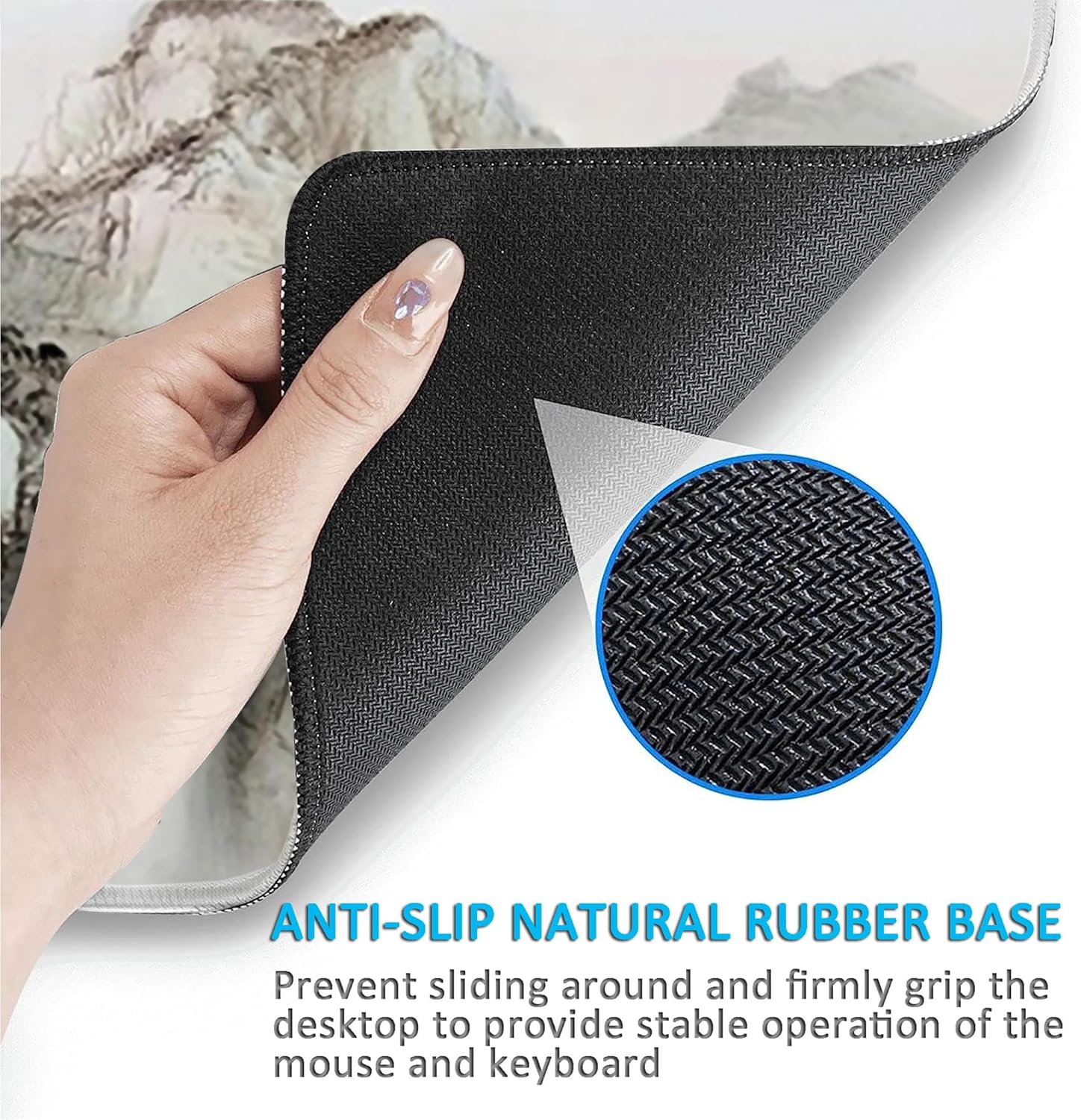 LL-COEUR XXL Laptop Mouse Pad Gaming Play Mat Landscape Table Desk Mat (Colour 1, 1200 x 600 x 3 mm) - Image 6