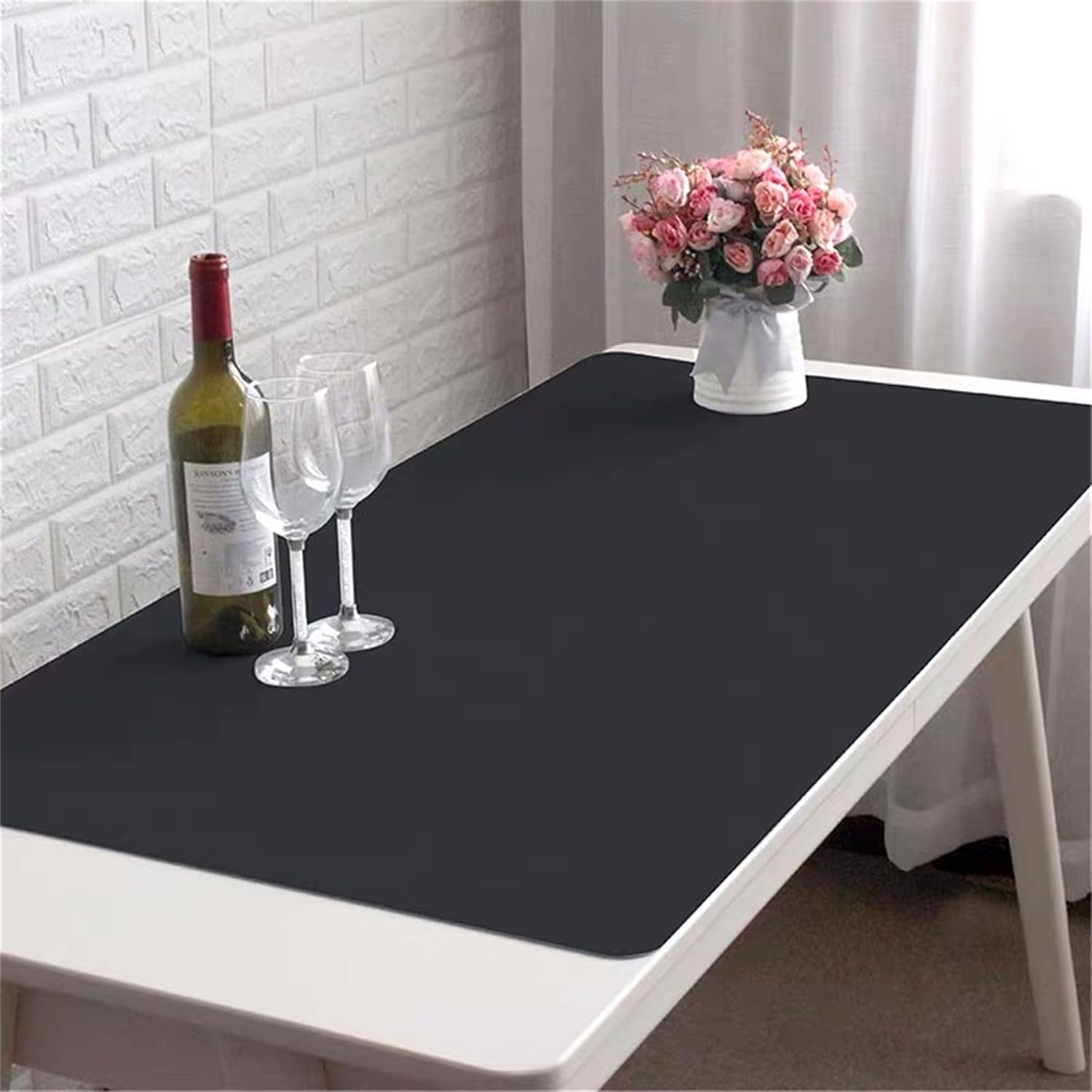 LL-COEUR XXL Leather Mouse Pad Gaming Keyboard Mat Waterproof Table Mat (Black, 1400 x 600 x 2 mm) - Image 6