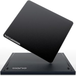 llano MP001 Tempered Glass Gaming Mousepad | Large 17.7" x 15.8" | 0.85μm Micro-Etched Surface | 3mm Thick | Non-Slip Base | Premium Performance for FPS & CS Gamers | Compatible with Viper, G502
