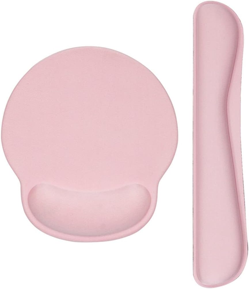 LLLSSS Ergonomics Memory Foam Mouse Pad with Wrist Rest Hand Wrist Mouse Pad Rubber Base(Black) - Image 6