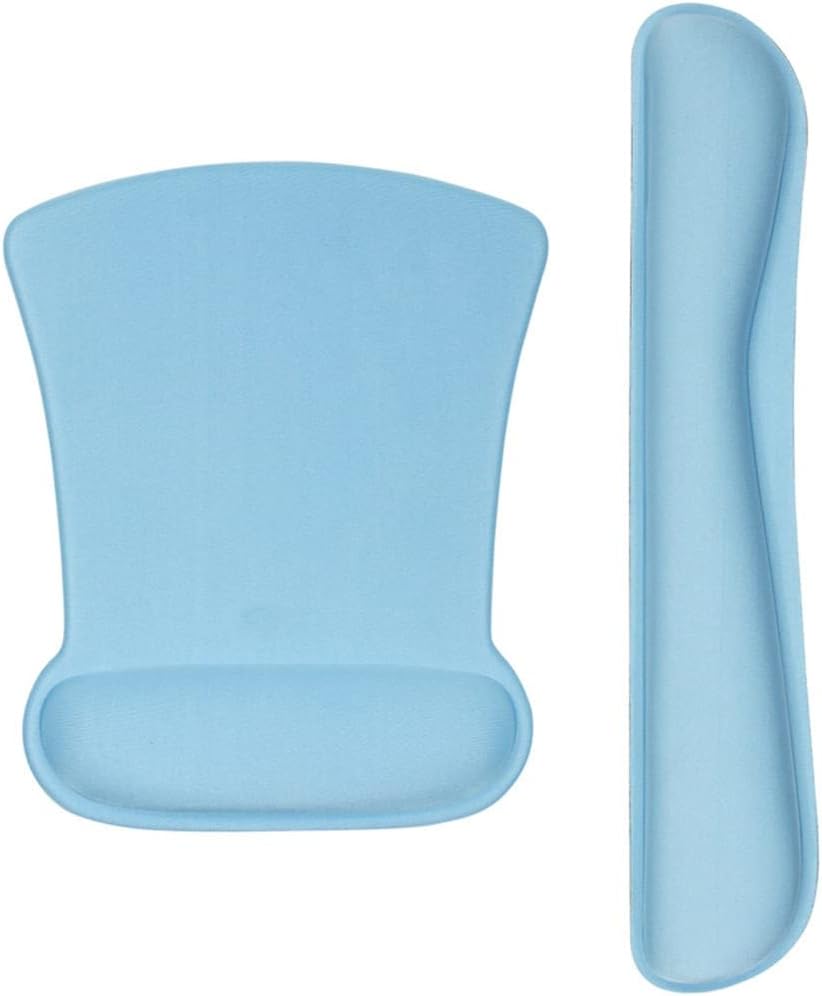 LLLSSS Ergonomics Memory Foam Mouse Pad with Wrist Rest Hand Wrist Mouse Pad Rubber Base(Black) - Image 8