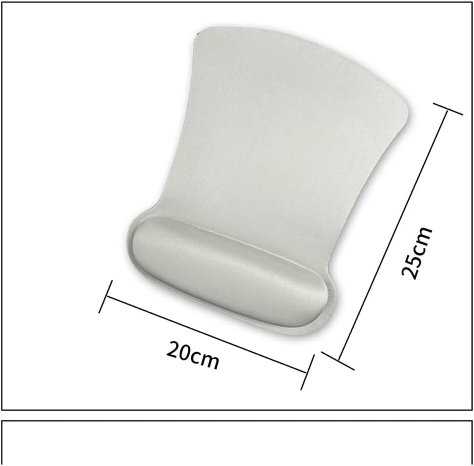 LLLSSS Rectangle Mouse Pad with Wrist Rest for Laptop Mat Wrist Support Wristband Mouse Mat Pad for Laptop Computer(A) - Image 2
