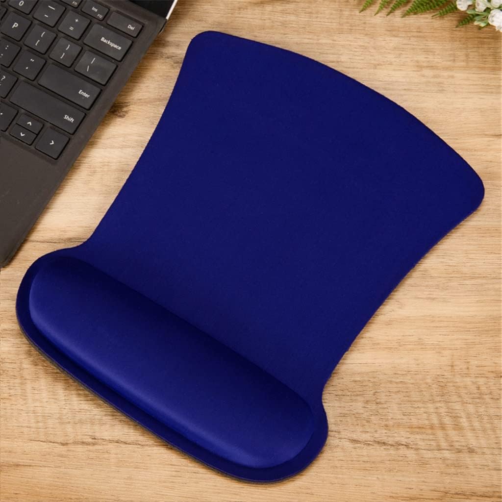 LLLSSS Rectangle Mouse Pad with Wrist Rest for Laptop Mat Wrist Support Wristband Mouse Mat Pad for Laptop Computer(A) - Image 6