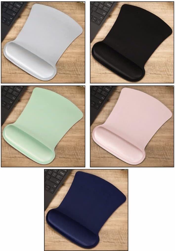 LLLSSS Rectangle Mouse Pad with Wrist Rest for Laptop Mat Wrist Support Wristband Mouse Mat Pad for Laptop Computer(A) - Image 3
