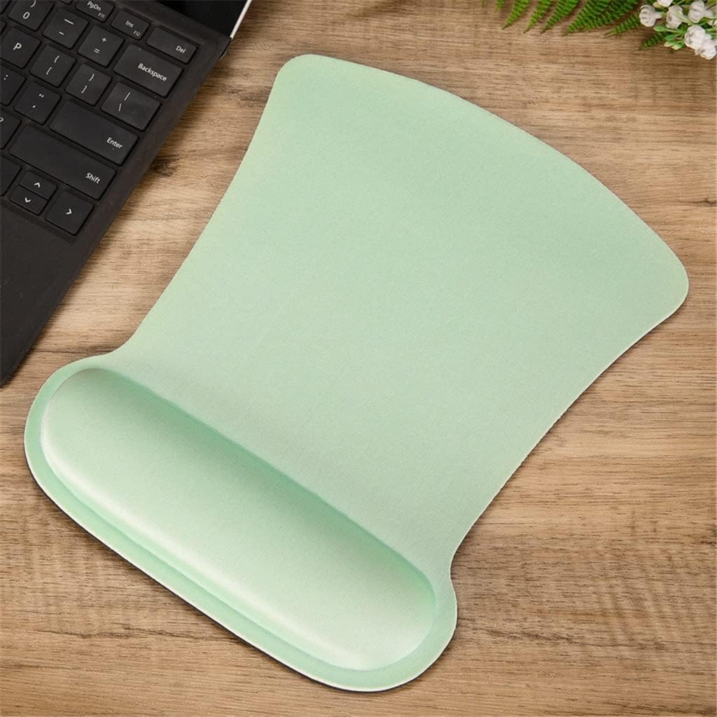 LLLSSS Rectangle Mouse Pad with Wrist Rest for Laptop Mat Wrist Support Wristband Mouse Mat Pad for Laptop Computer(A)
