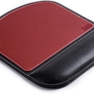 LLLSSS Square Wrist Guard Mouse Pad Leather Anti Slip Mouse Pad Office Gift