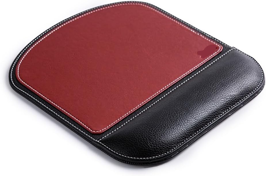 LLLSSS Square Wrist Guard Mouse Pad Leather Anti Slip Mouse Pad Office Gift