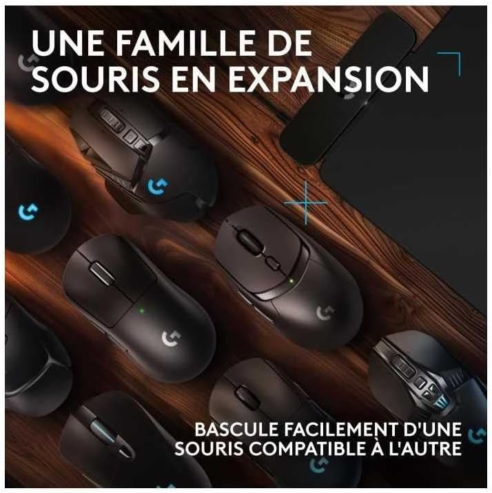 Logitech G POWERPLAY 2 Wireless Charging Mouse Pad for Compatible Gaming Mice, 34.5 X 28.4 cm (13.5 x 11.2 inches), 3.5 mm Height, for PC\/Mac - Black - Image 5