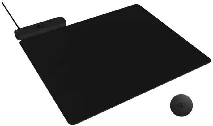 Logitech G POWERPLAY 2 Wireless Charging Mouse Pad for Compatible Gaming Mice, 34.5 X 28.4 cm (13.5 x 11.2 inches), 3.5 mm Height, for PC\/Mac - Black