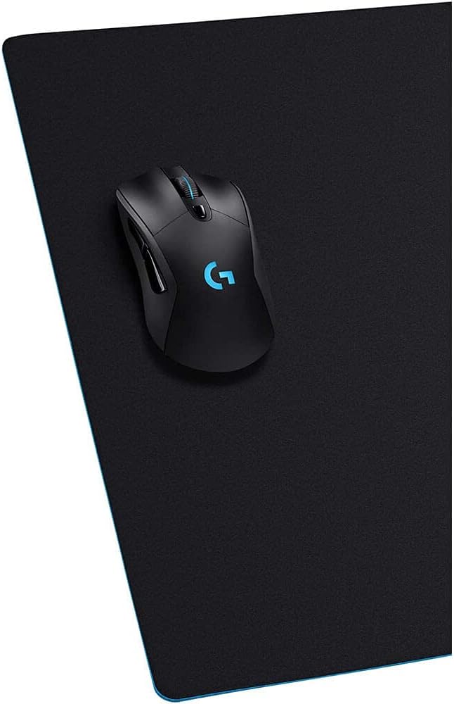 Logitech G840 XL Cloth Gaming Mouse Pad, Thin Pad, Stable Rubber Base, Performance-tuned Moderate surface friction, Durable tube for transport - Black - Image 4