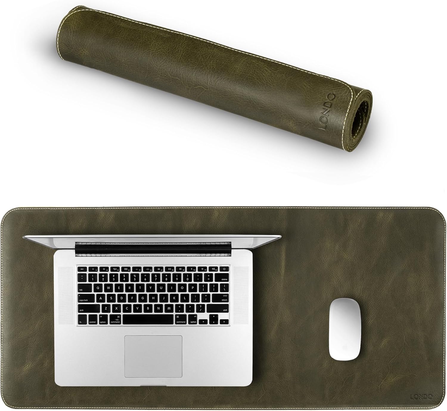 Londo Top Grain Leather Extended Mouse Pad \u2013 Large Desk Mat for Office & Gaming, Smooth Writing Surface, Non-Slip Base, Durable & Stylish Workspace Accessory - Image 8